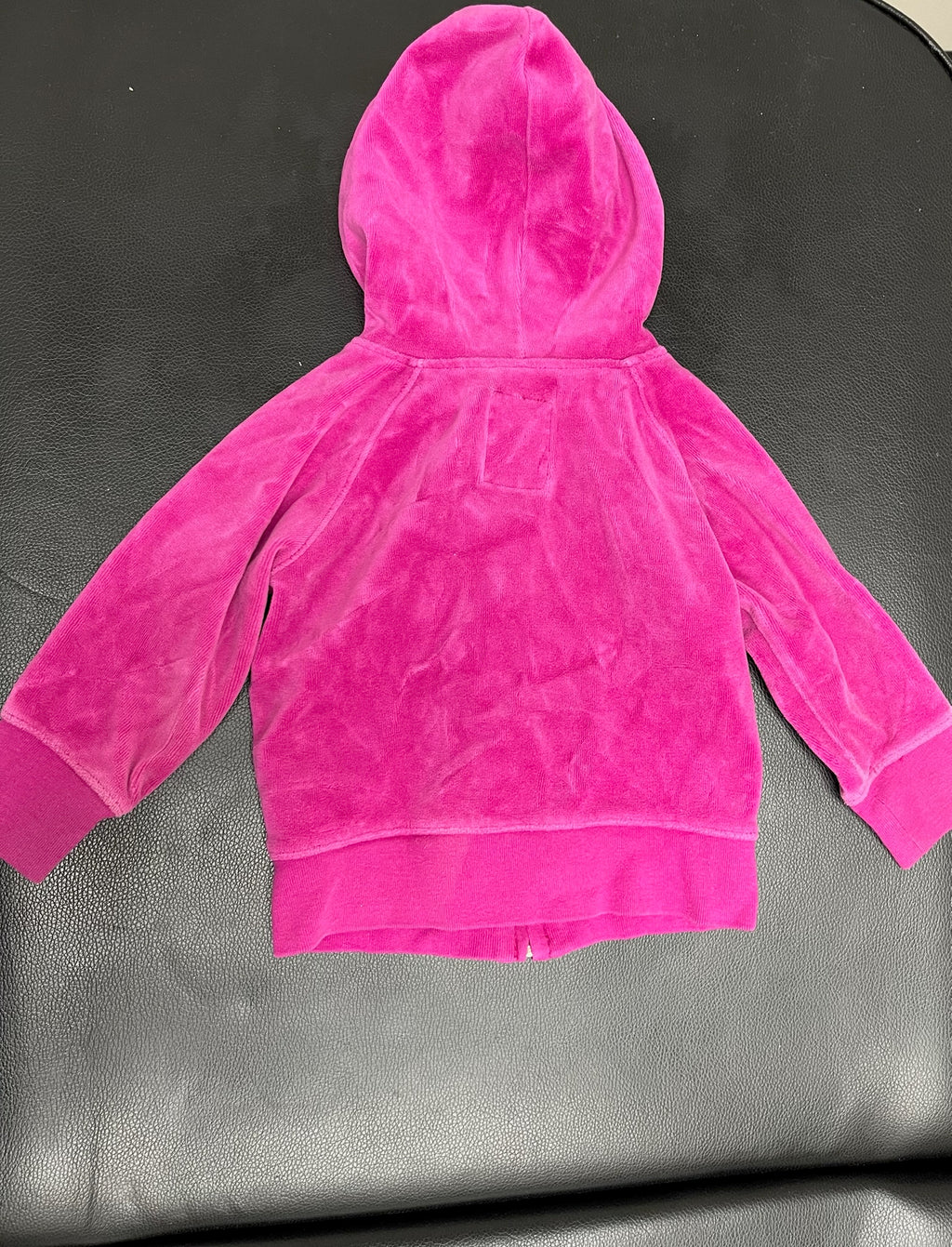 Girls Pink Zip Up Hoodie Sweater