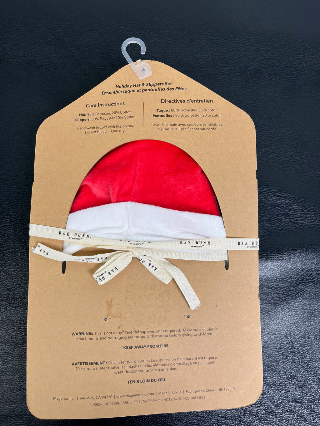 Three Piece Baby Santa’s Bestie Hat & I ❤️ Santa Booties Set image 2