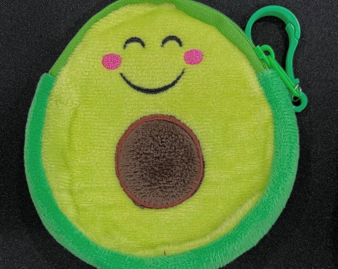 Avocado Plush Coin Bags