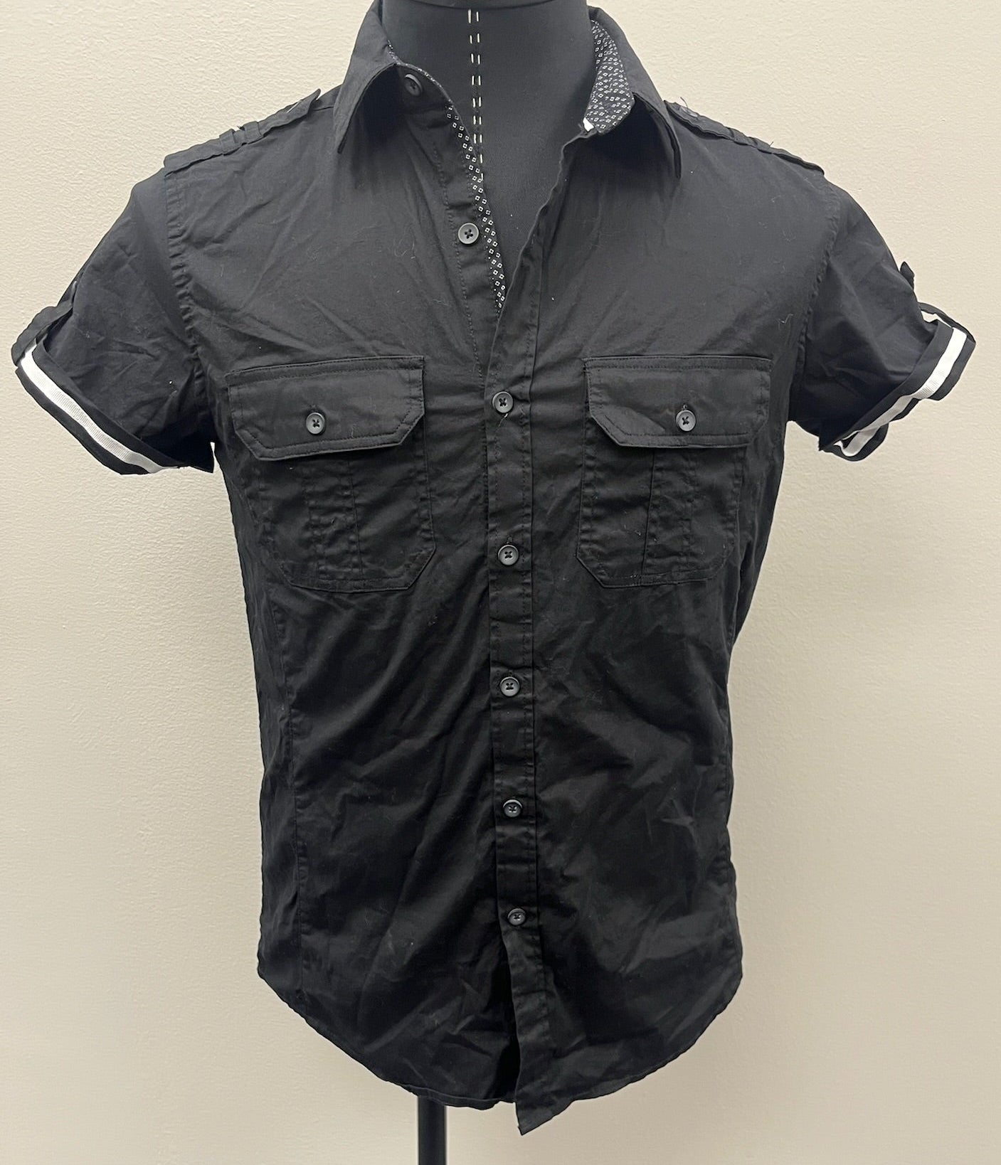 Men’s Black Button Up Shirt