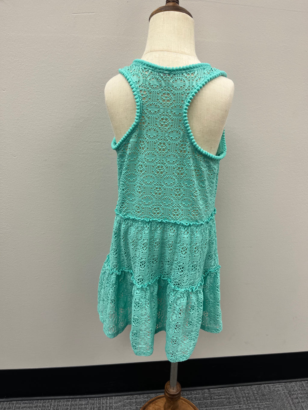 Used Girls Green Coverall Dress