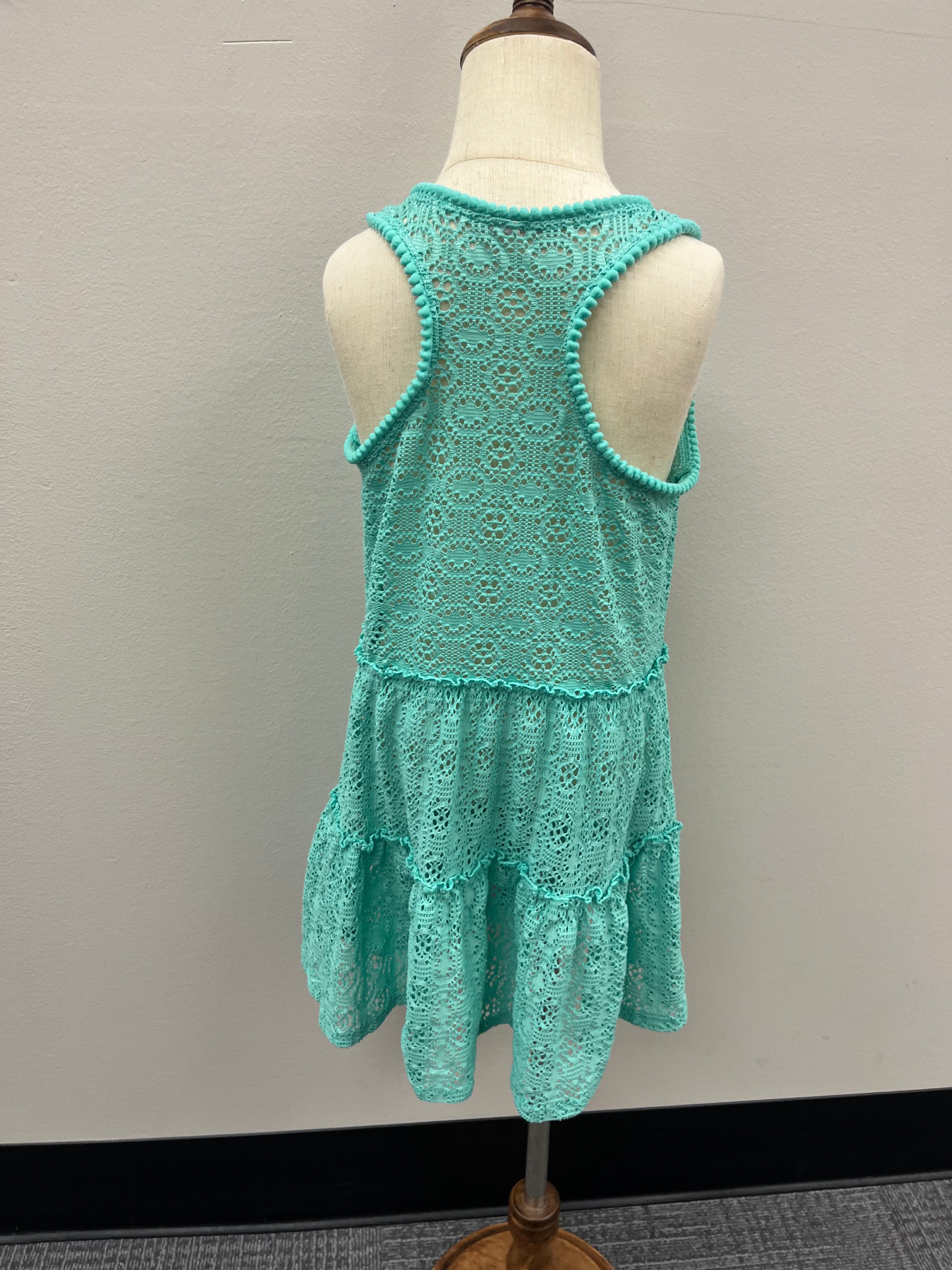 Used Girls Green Coverall Dress