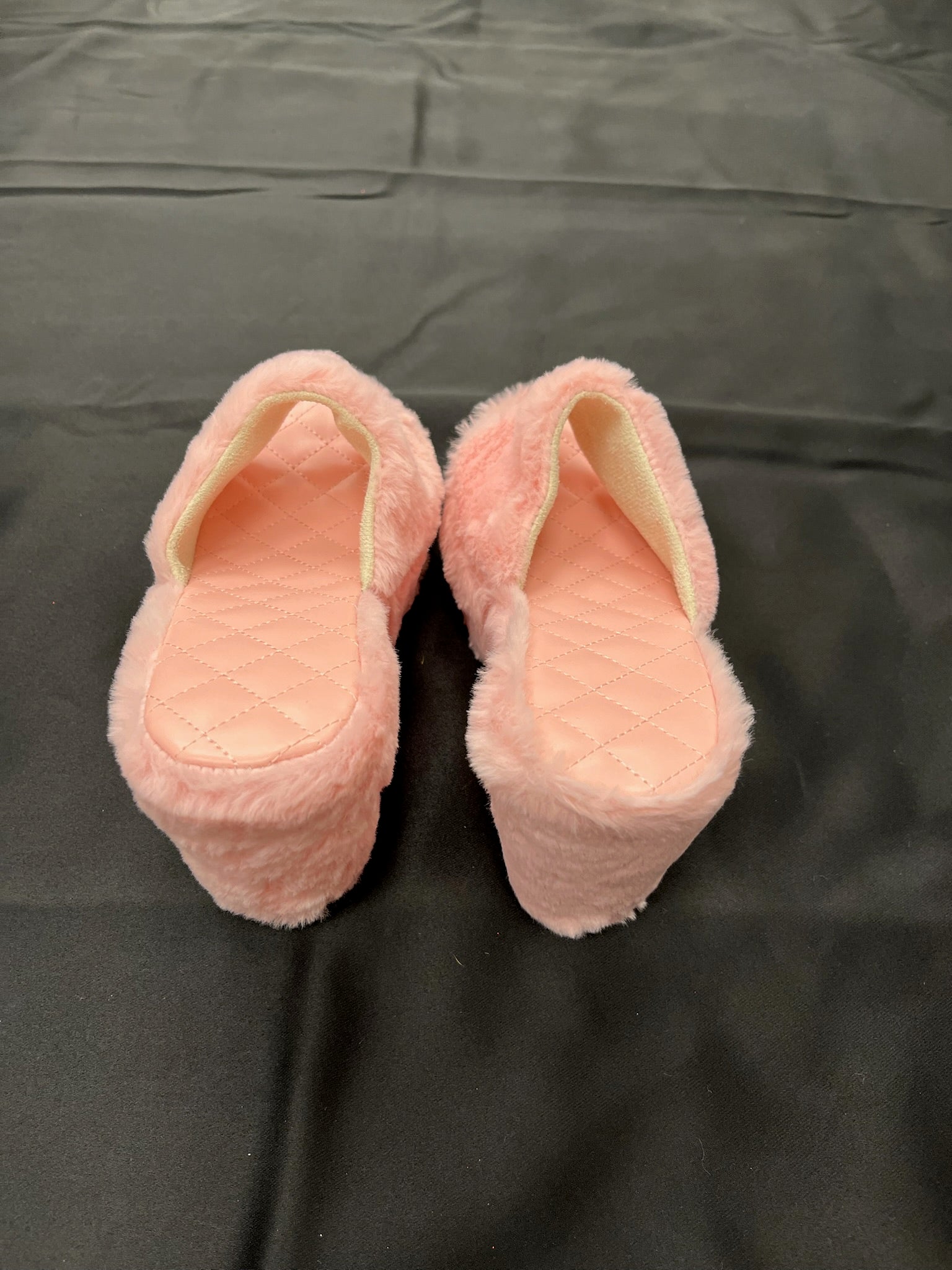 Women’s Pink Fluffy Wedges