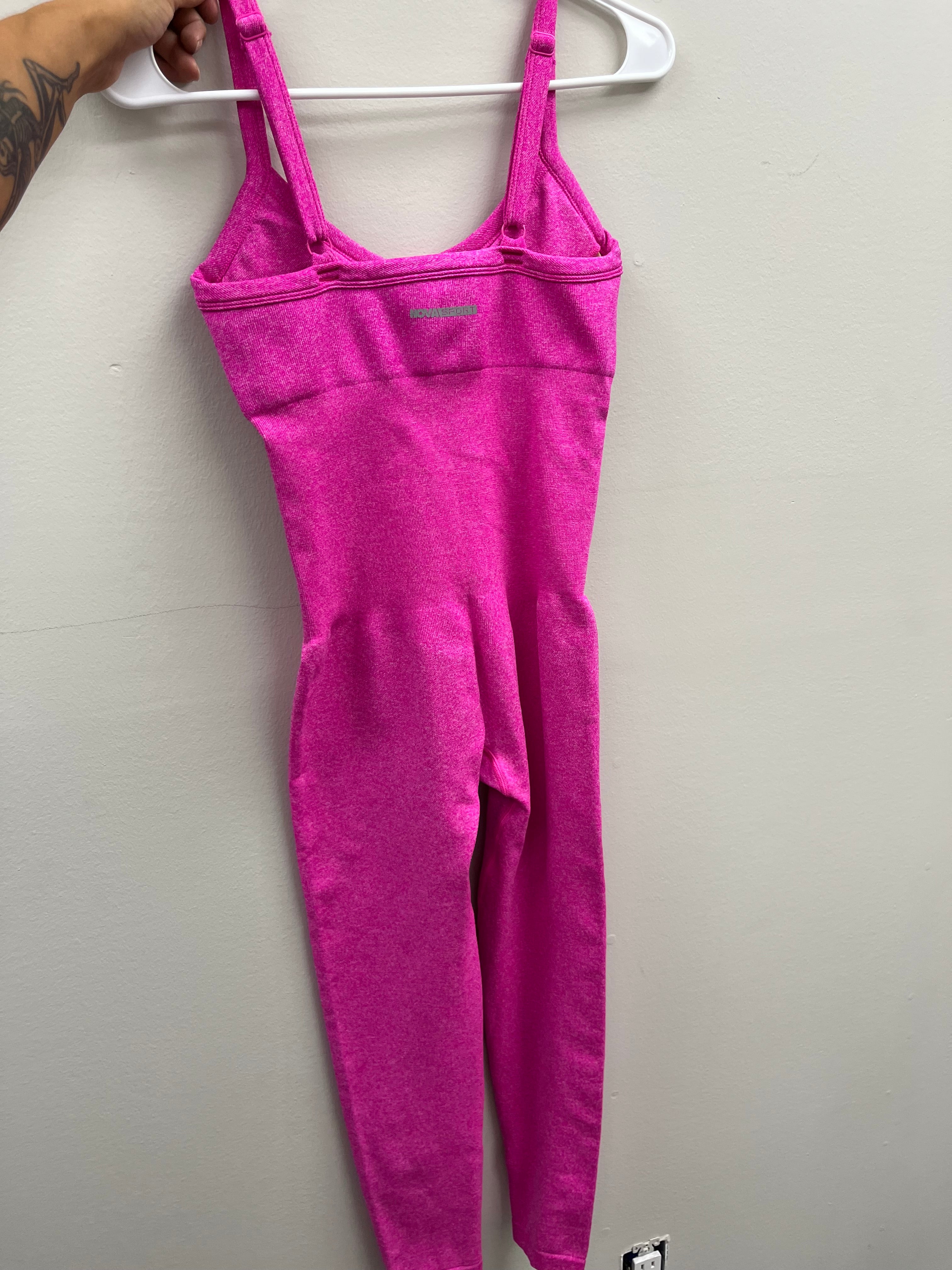 Used Women’s Pink Athletic Bodysuit