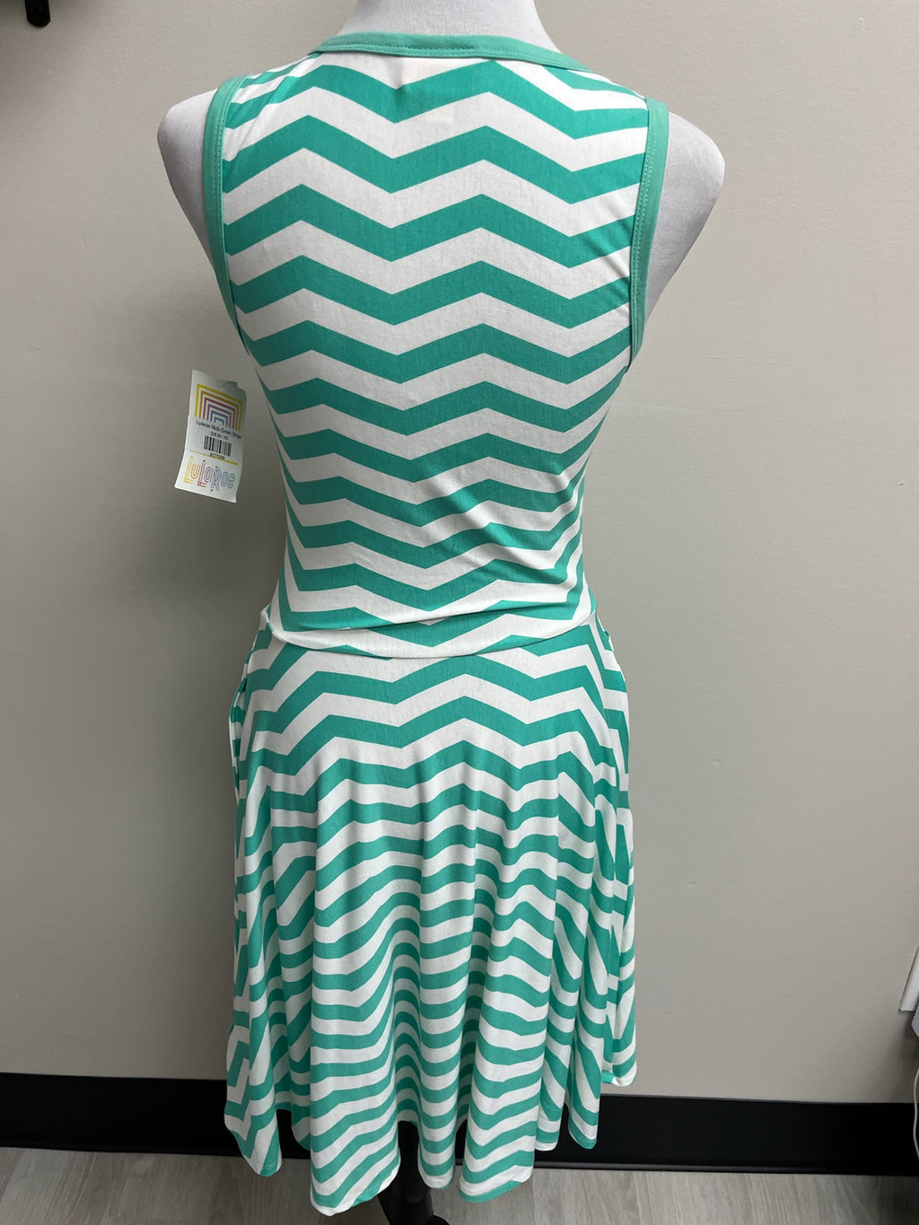 Womens Chevron Blue Dress