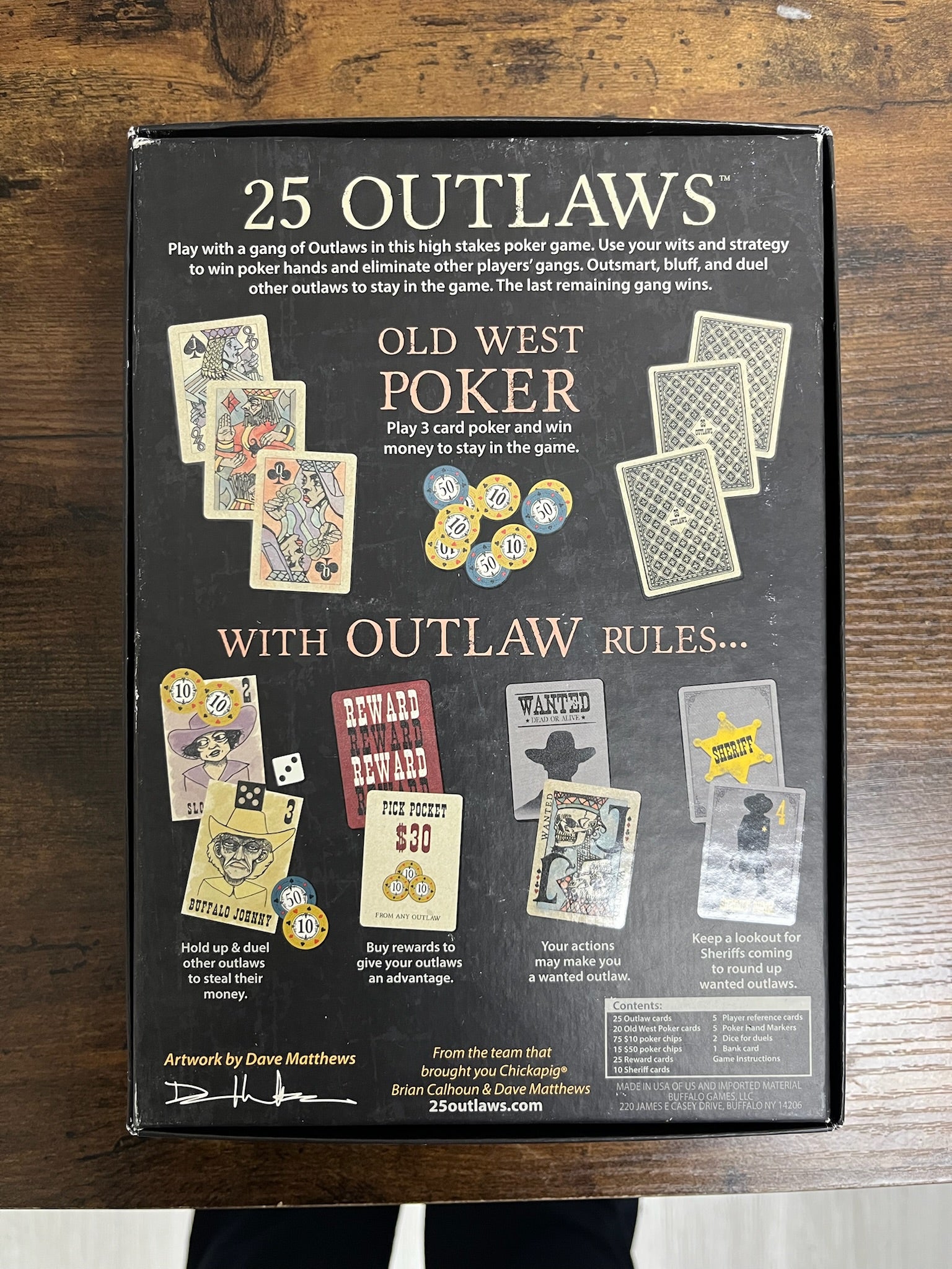 New 24 Outlaws Card Game