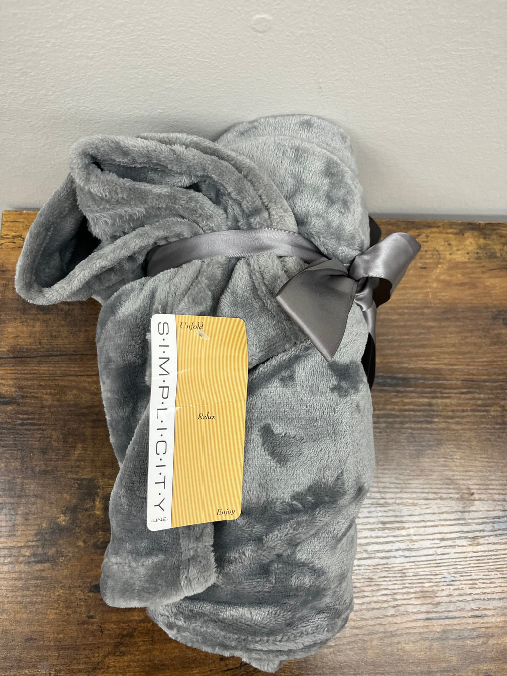 New Grey Throw Blanket