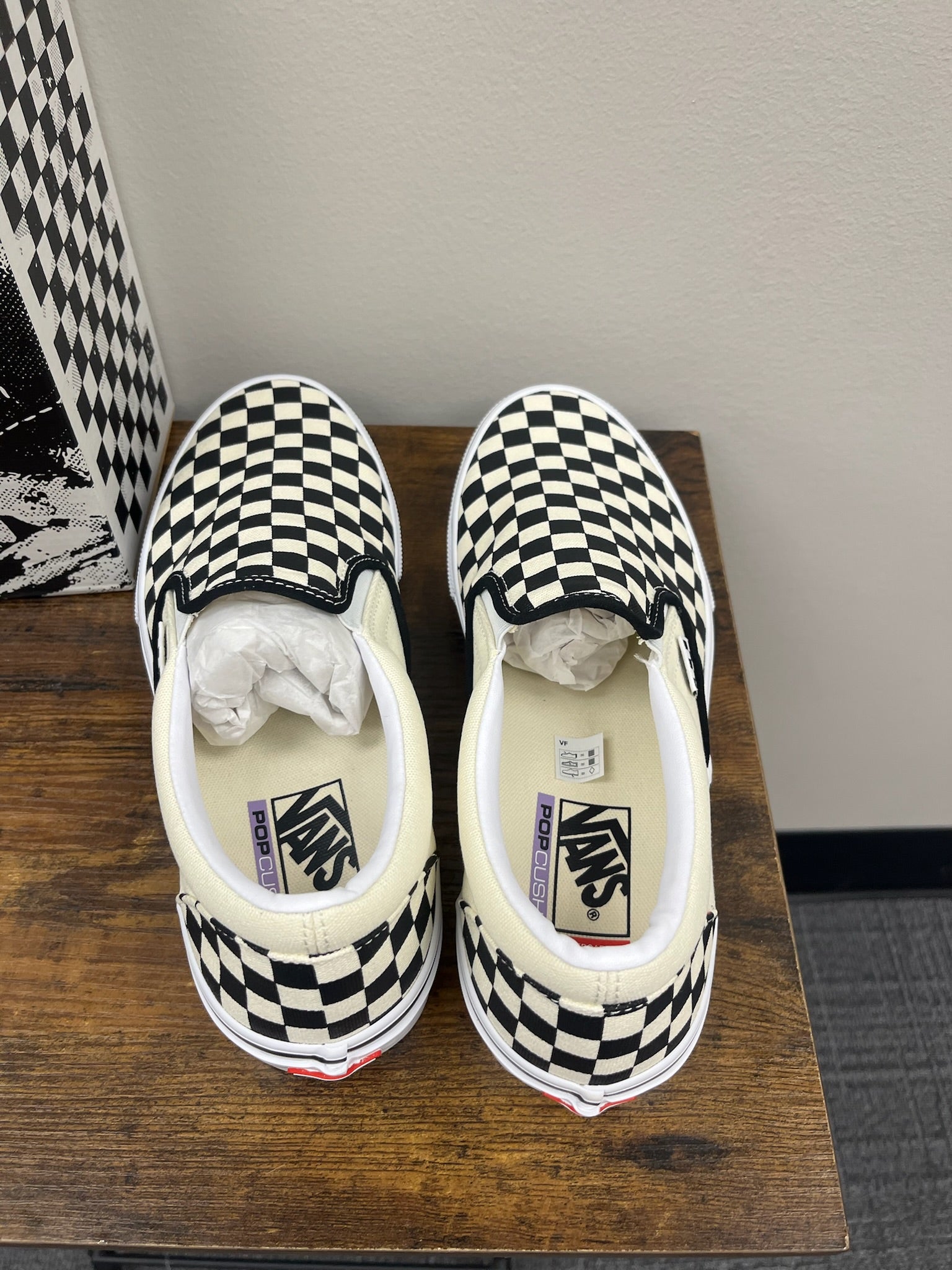 New Unisex Checkered Slip On Shoes