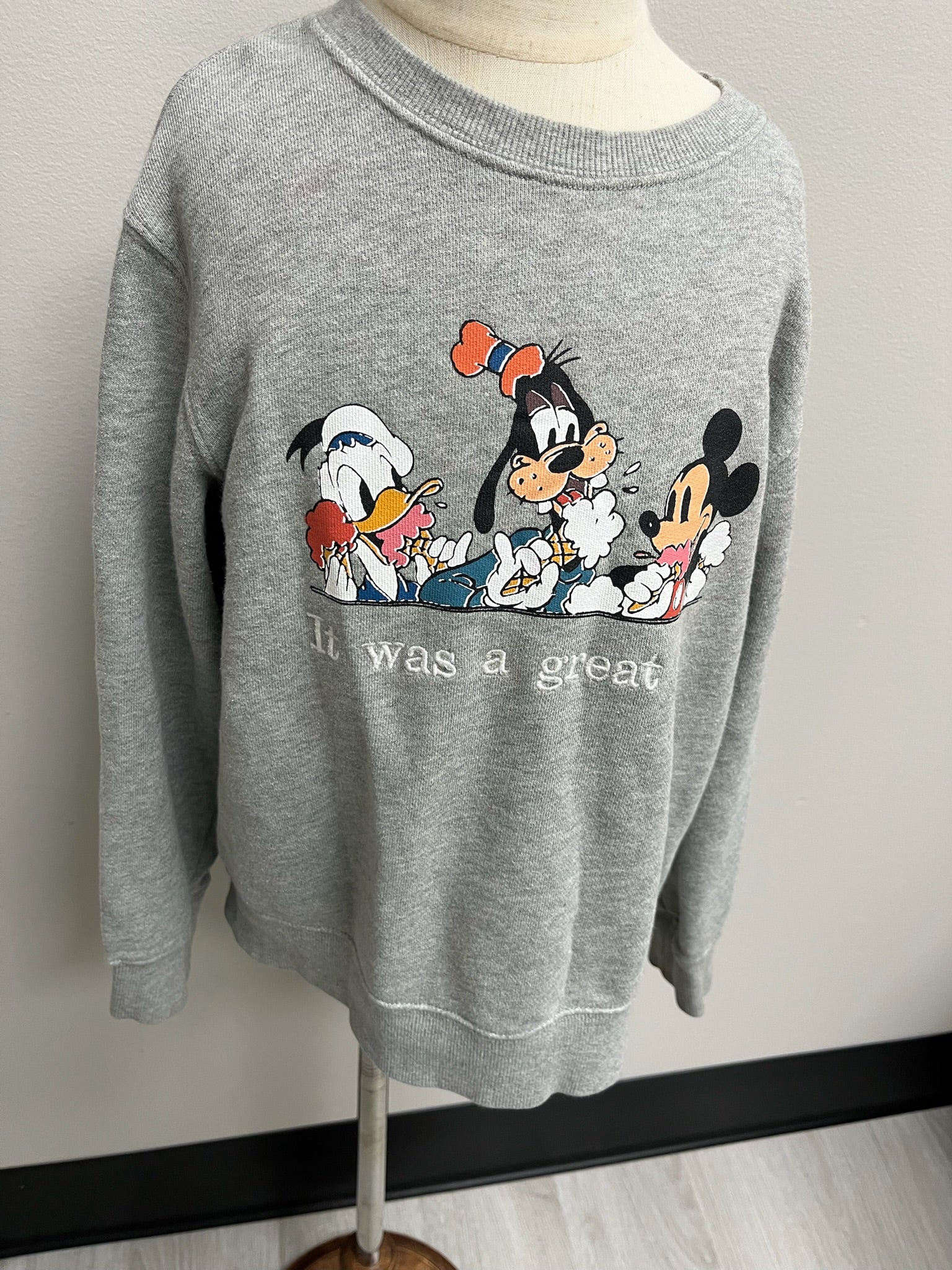 Children’s Grey It Was A Great Day Crewneck Sweater