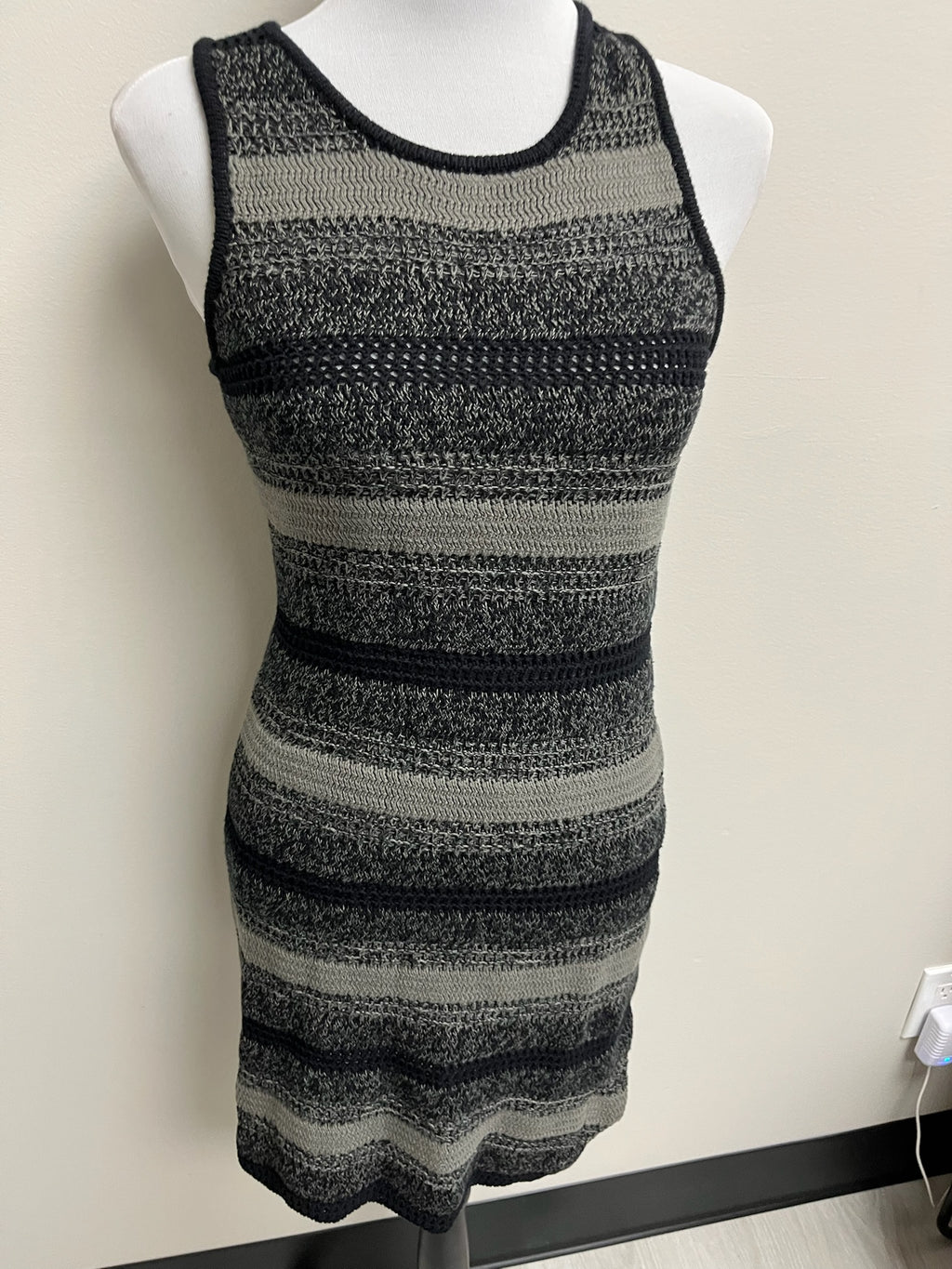 Women’s Striped Crotchet Dress