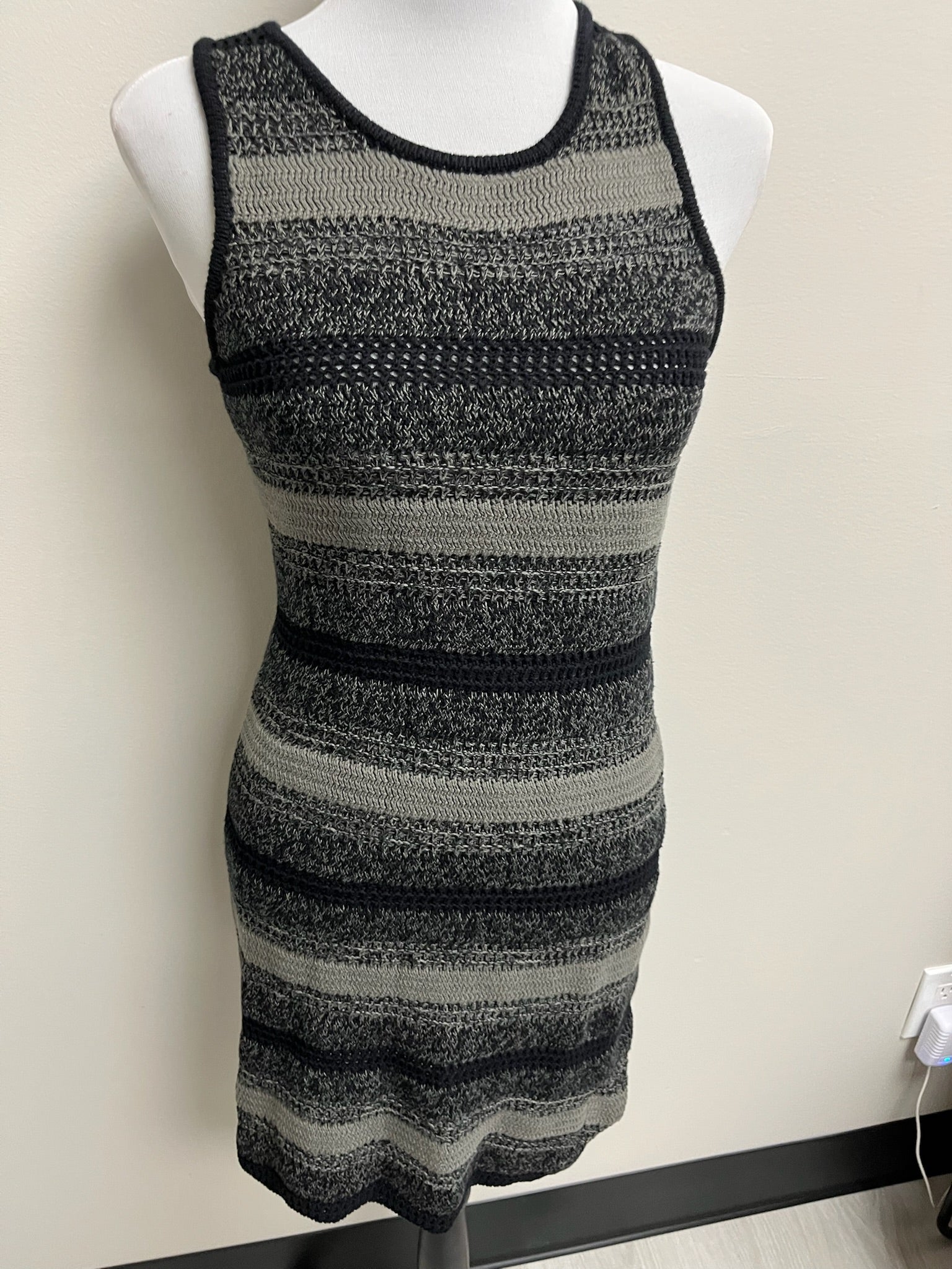 Women’s Striped Crotchet Dress