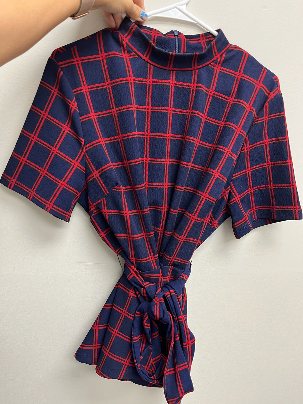 Used Women’s Two Piece Checkered Set