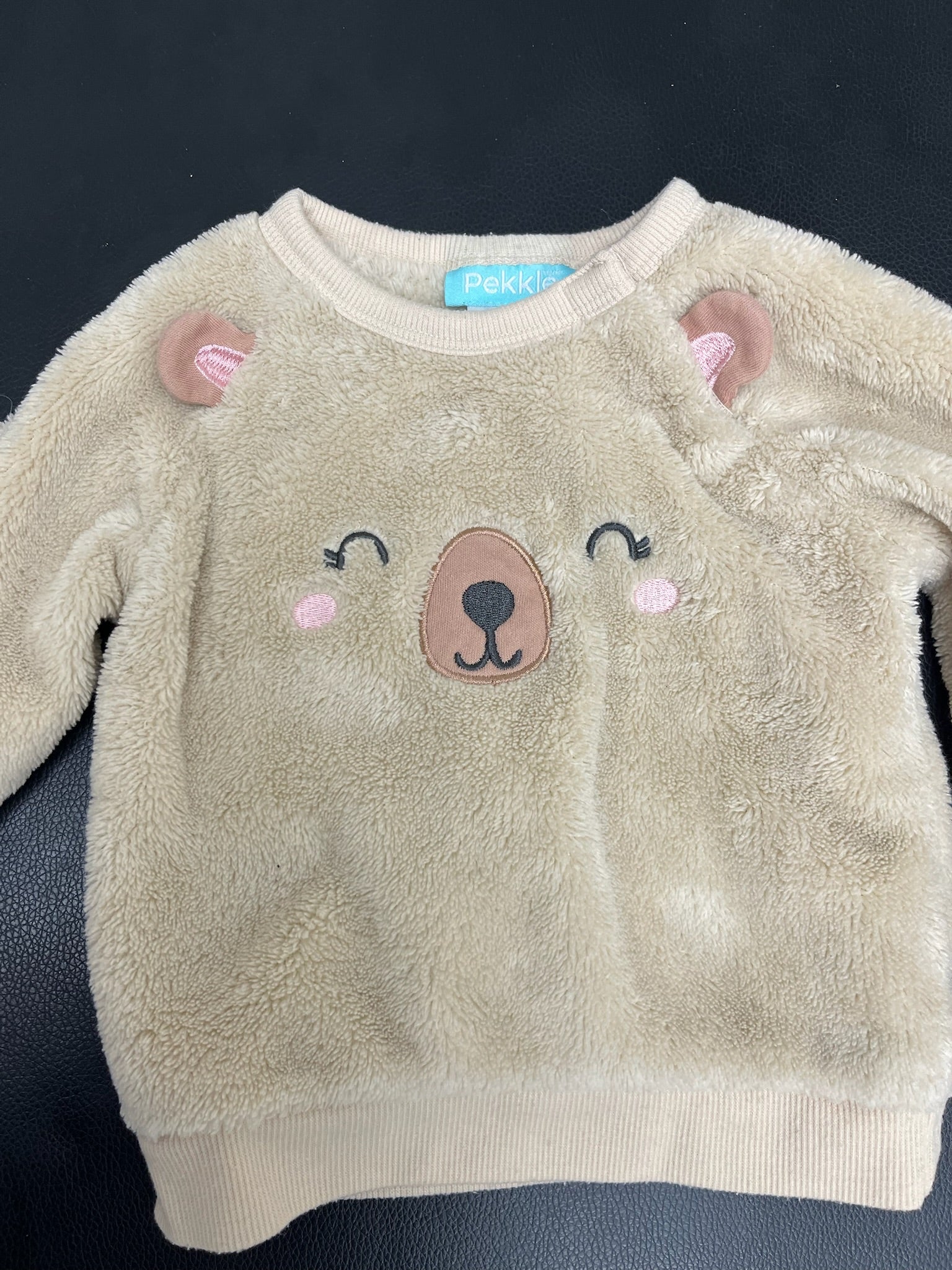 Girls Bear Crewneck Sweater