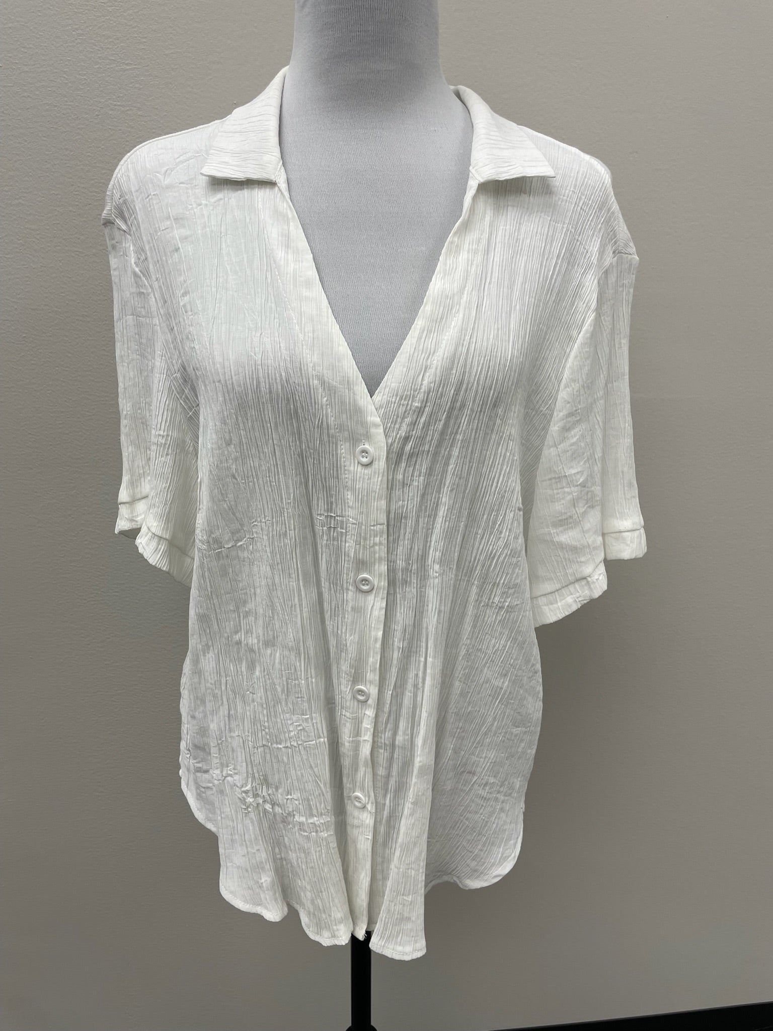 Women’s White Button Up Shirt