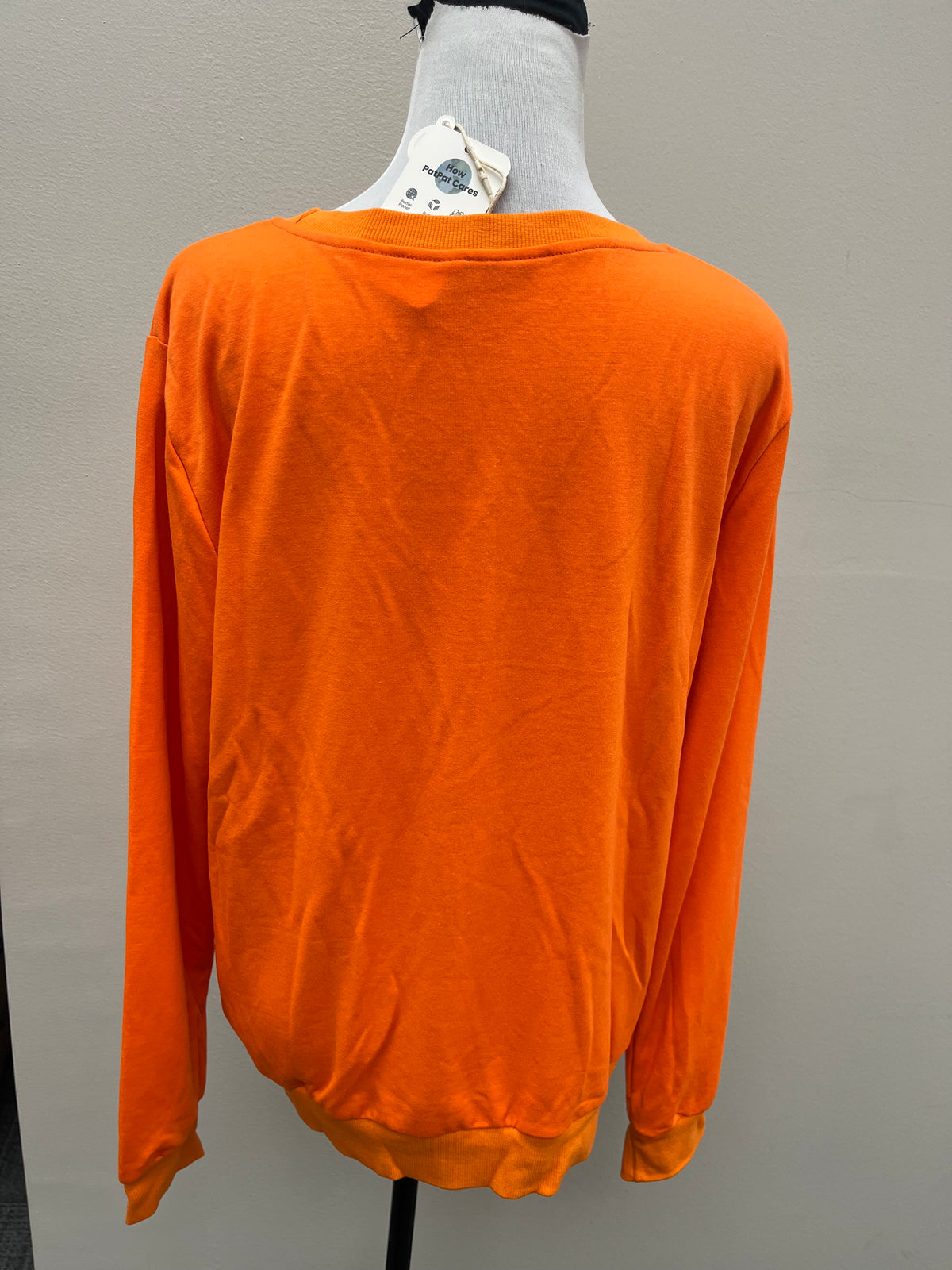 New Women’s Orange Halloween Pregnancy Sweater Shirt