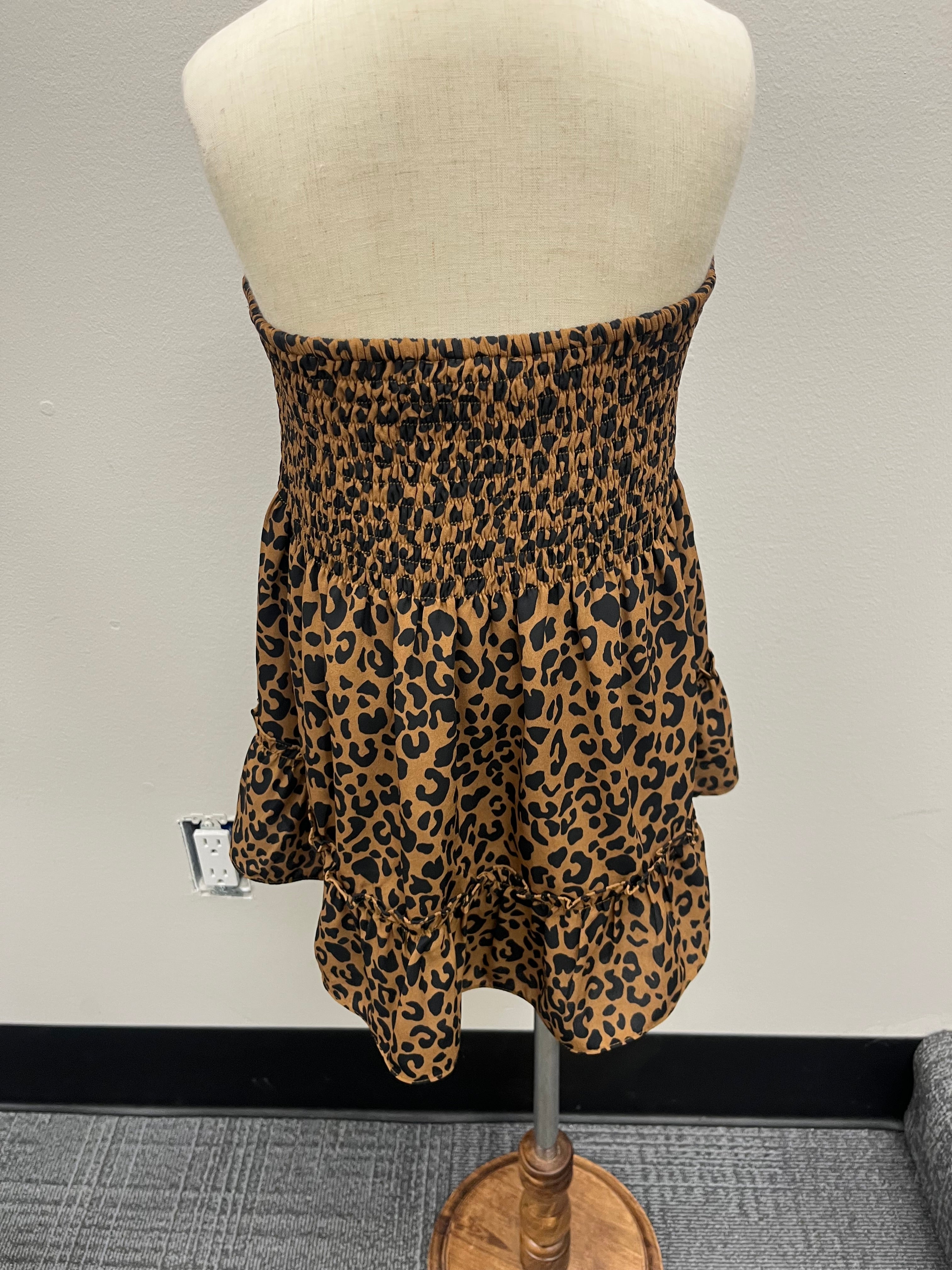 Used Girls Leopard Tube Top