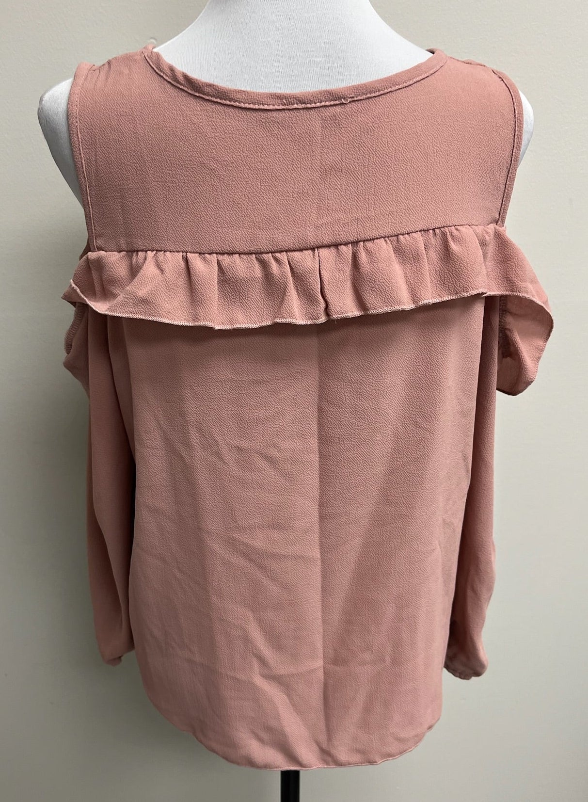 Used Women’s Pink Peek A Boo Long Sleeve Top