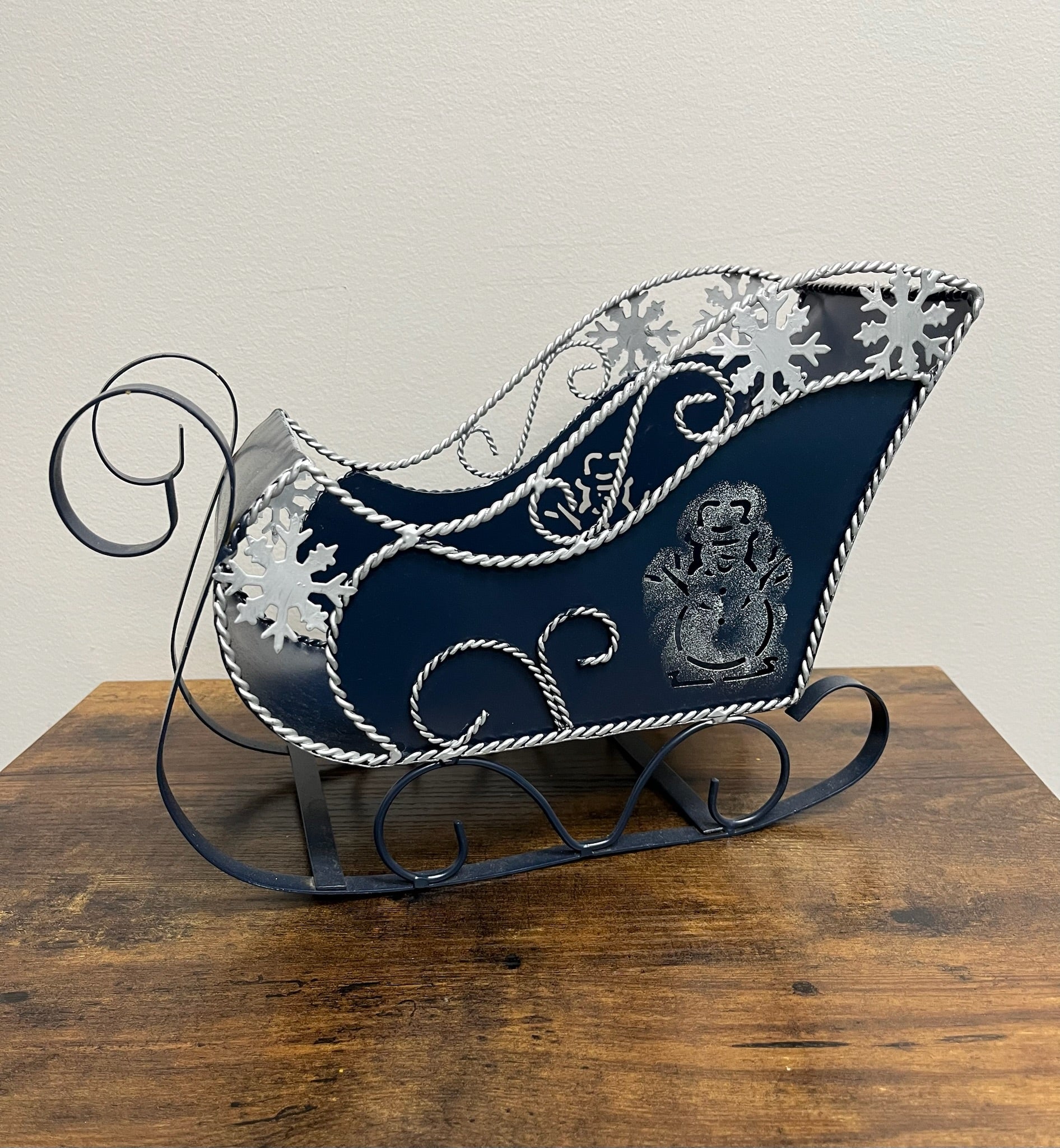 Blue Christmas Sleigh