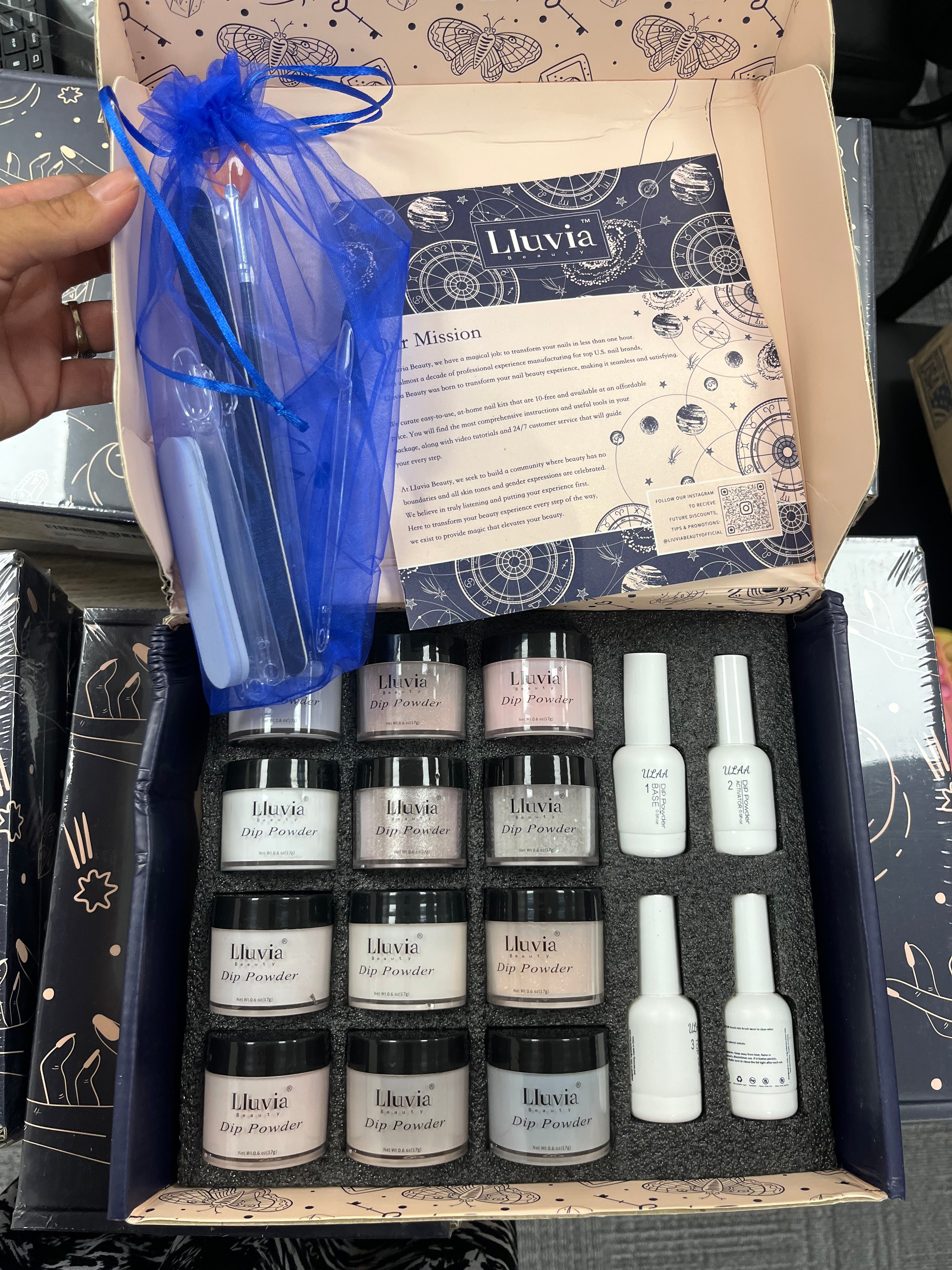 New 12 Dip Colored Powder Gel Nail Sets