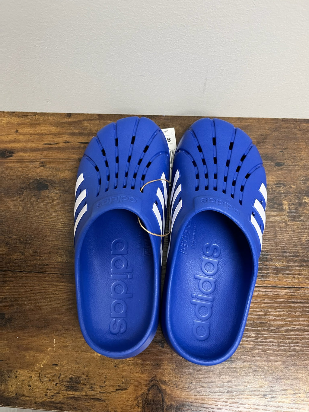 Unisex Blue Adidas Clogs
