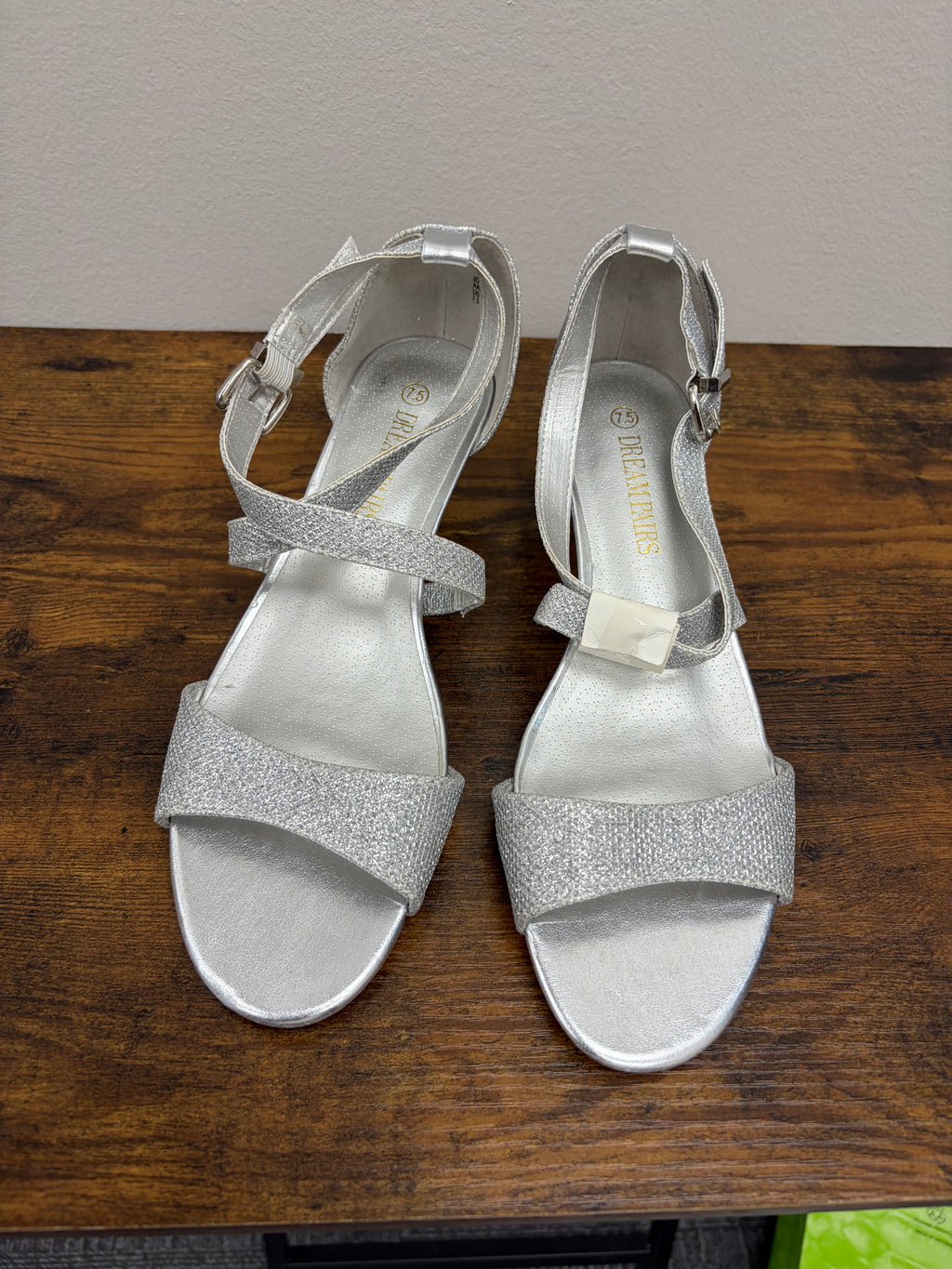New Women’s Silver Sparkly Heels