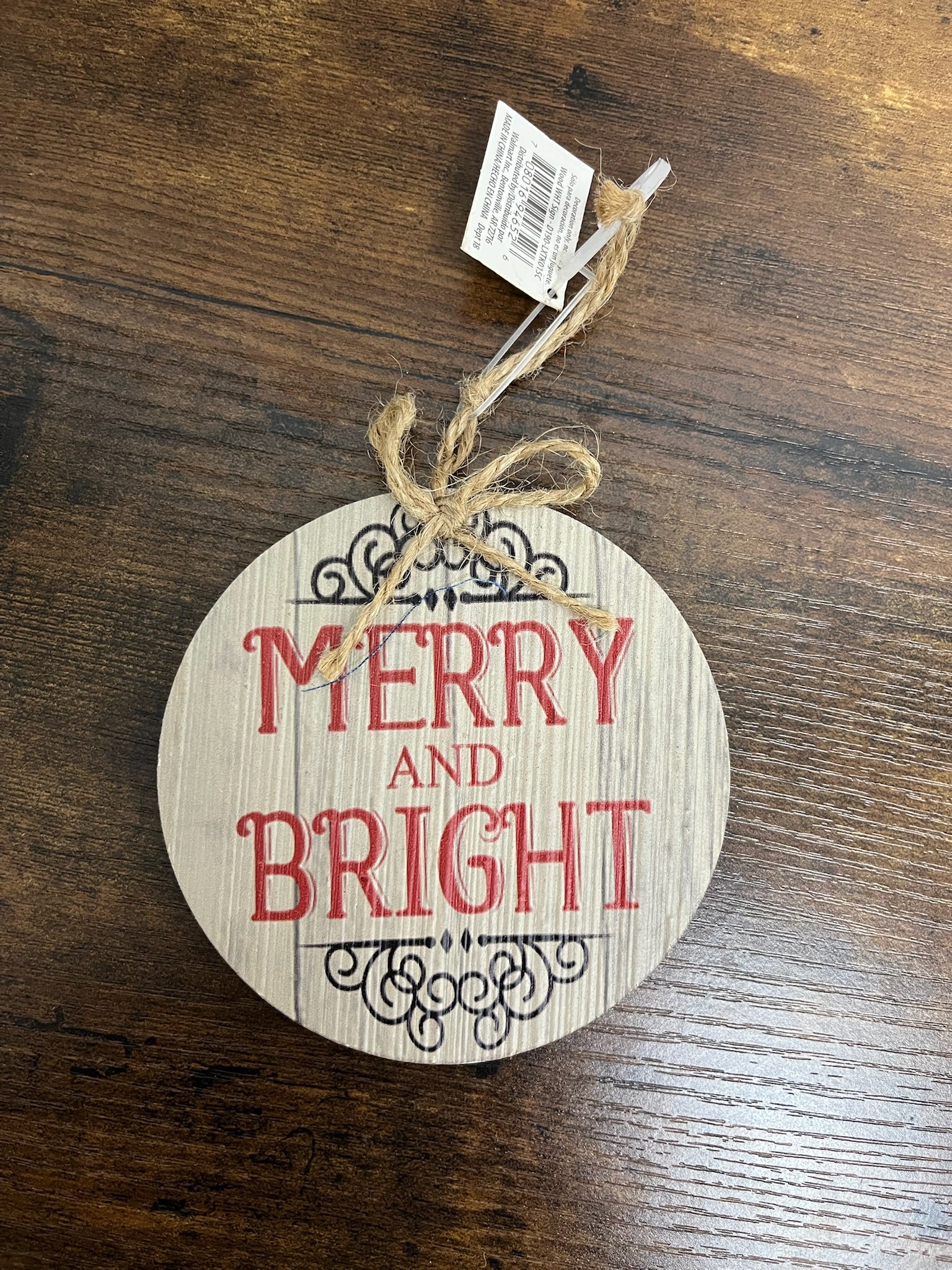 Merry And Bright Christmas Ornament
