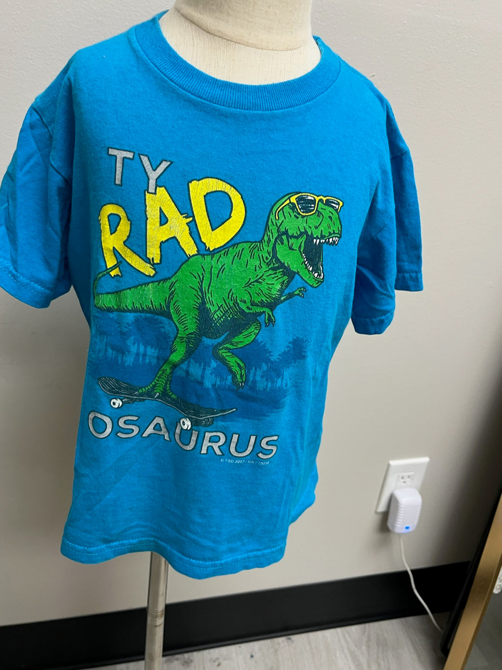 Used Boys Blue Dino Shirt