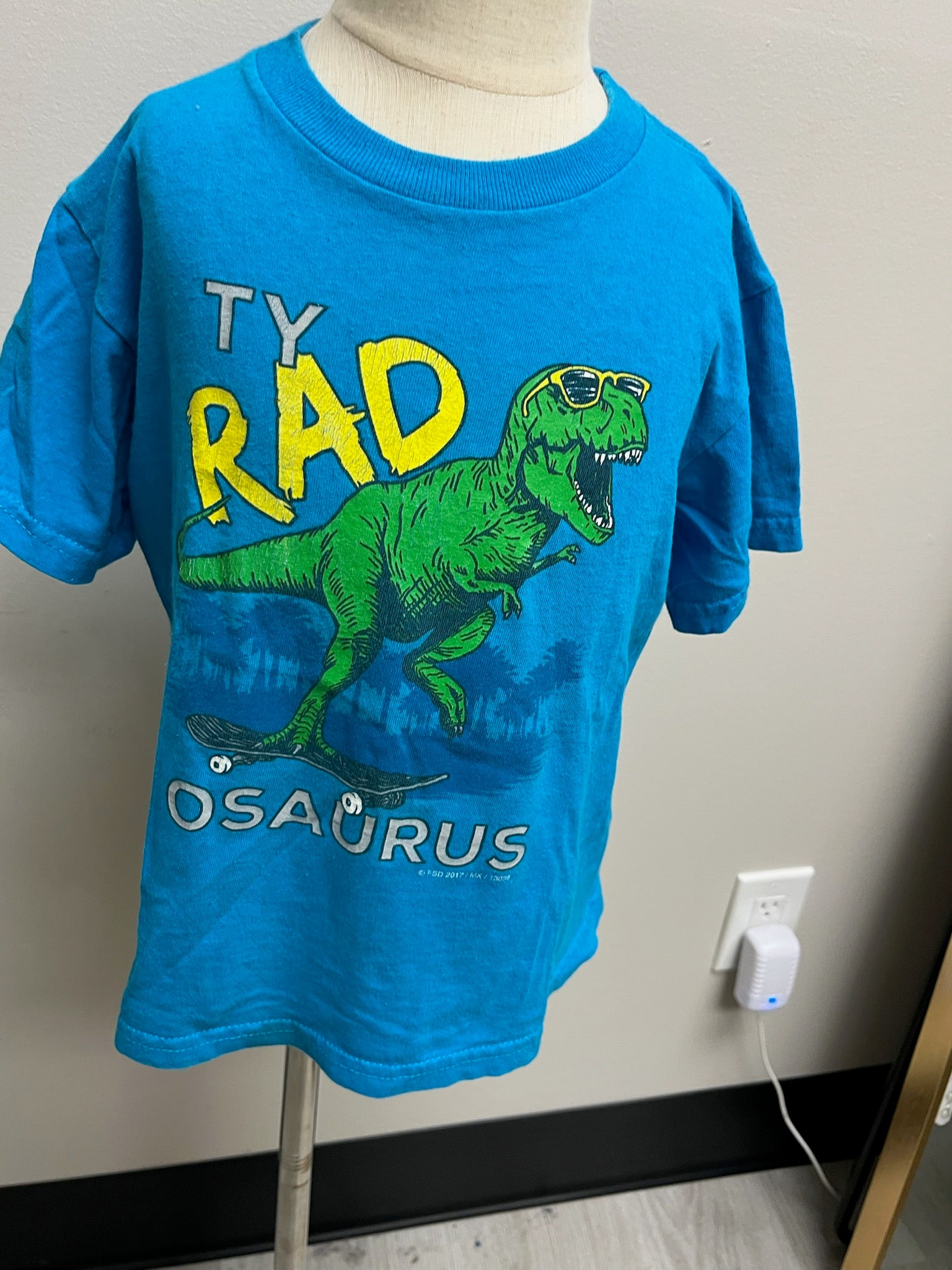 Used Boys Blue Dino Shirt