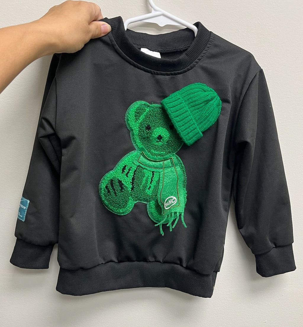 Used Childrens Black Bear Crewneck Sweater