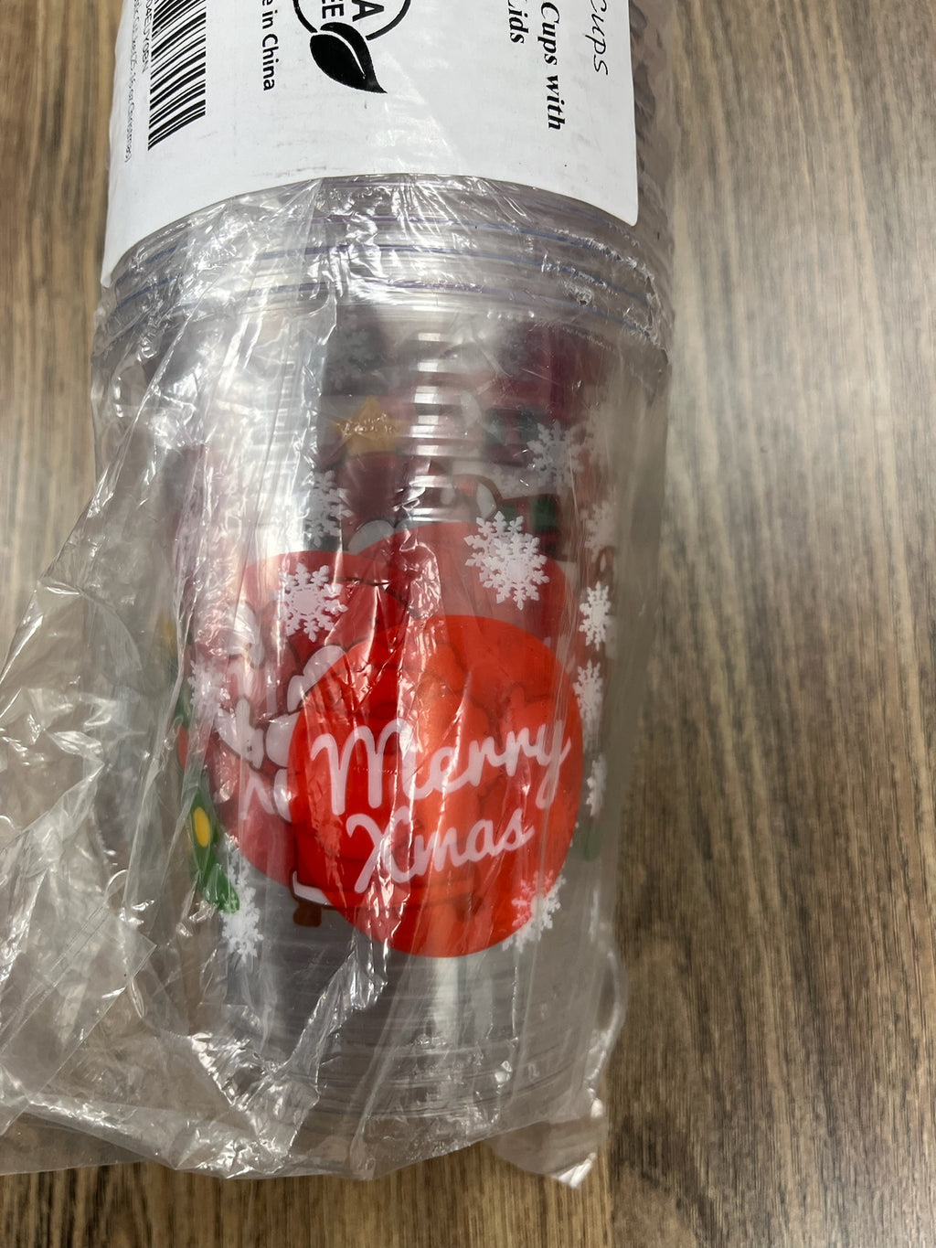 New 25 Piece Christmas Cup & Lid Set