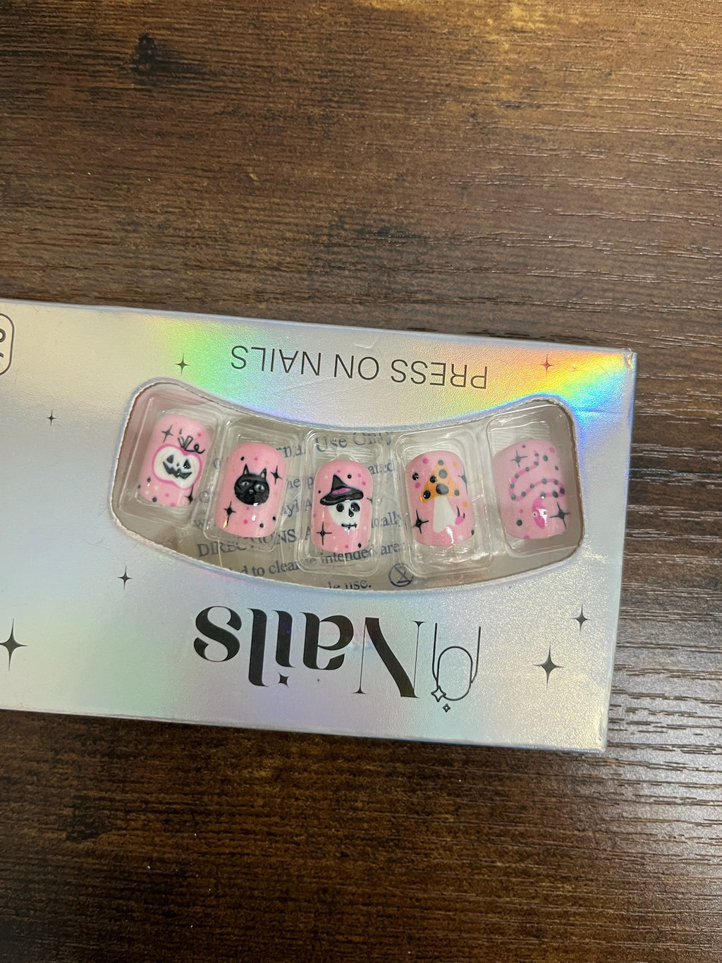 New Halloween Pink Nail Set