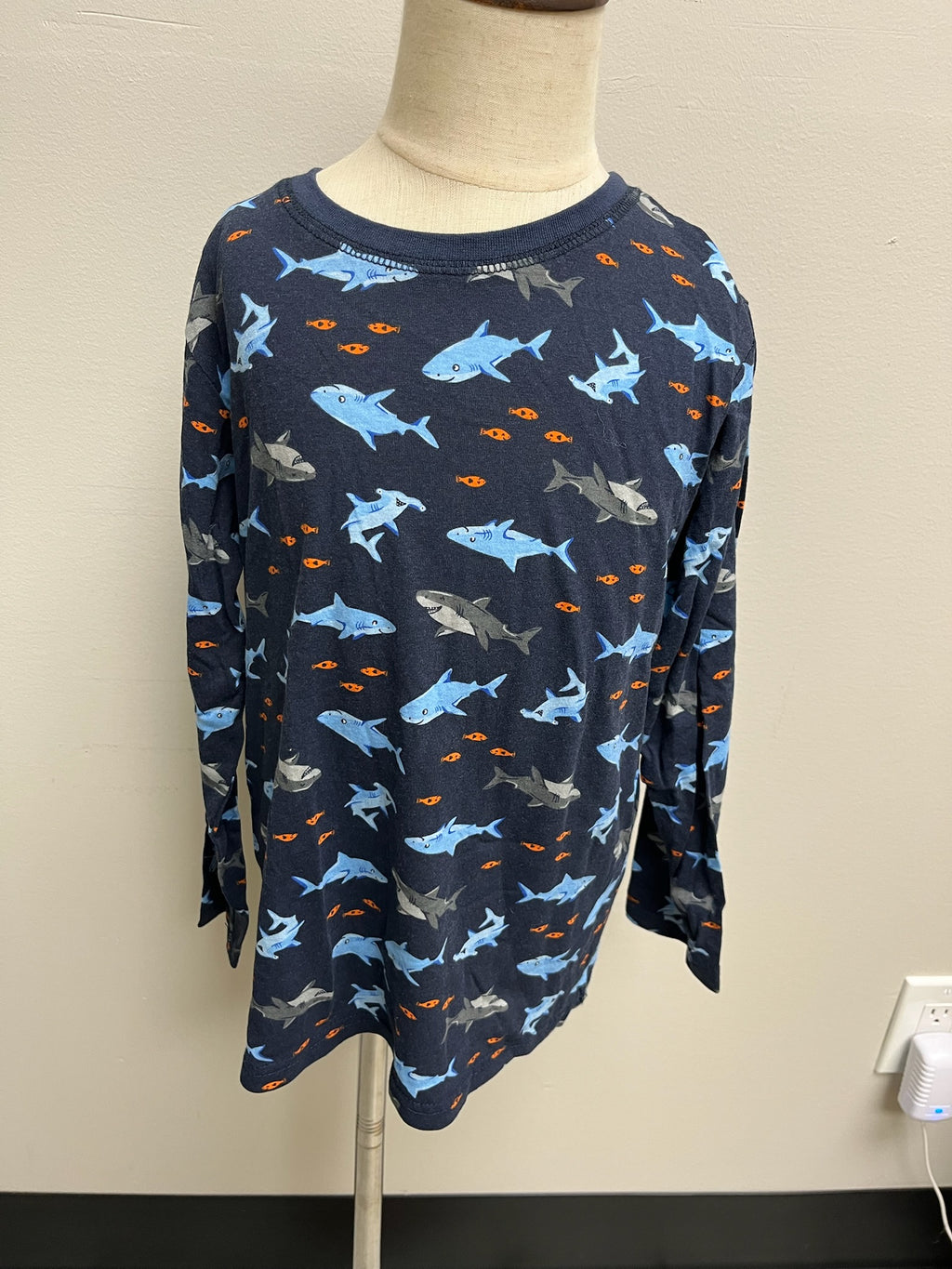 Used Boys Shark Pajama Shirt