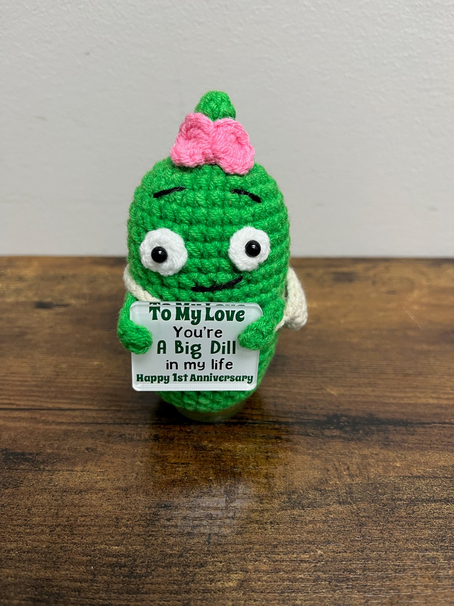 New Positive Saying Crotchet Dill 1st Anniversary