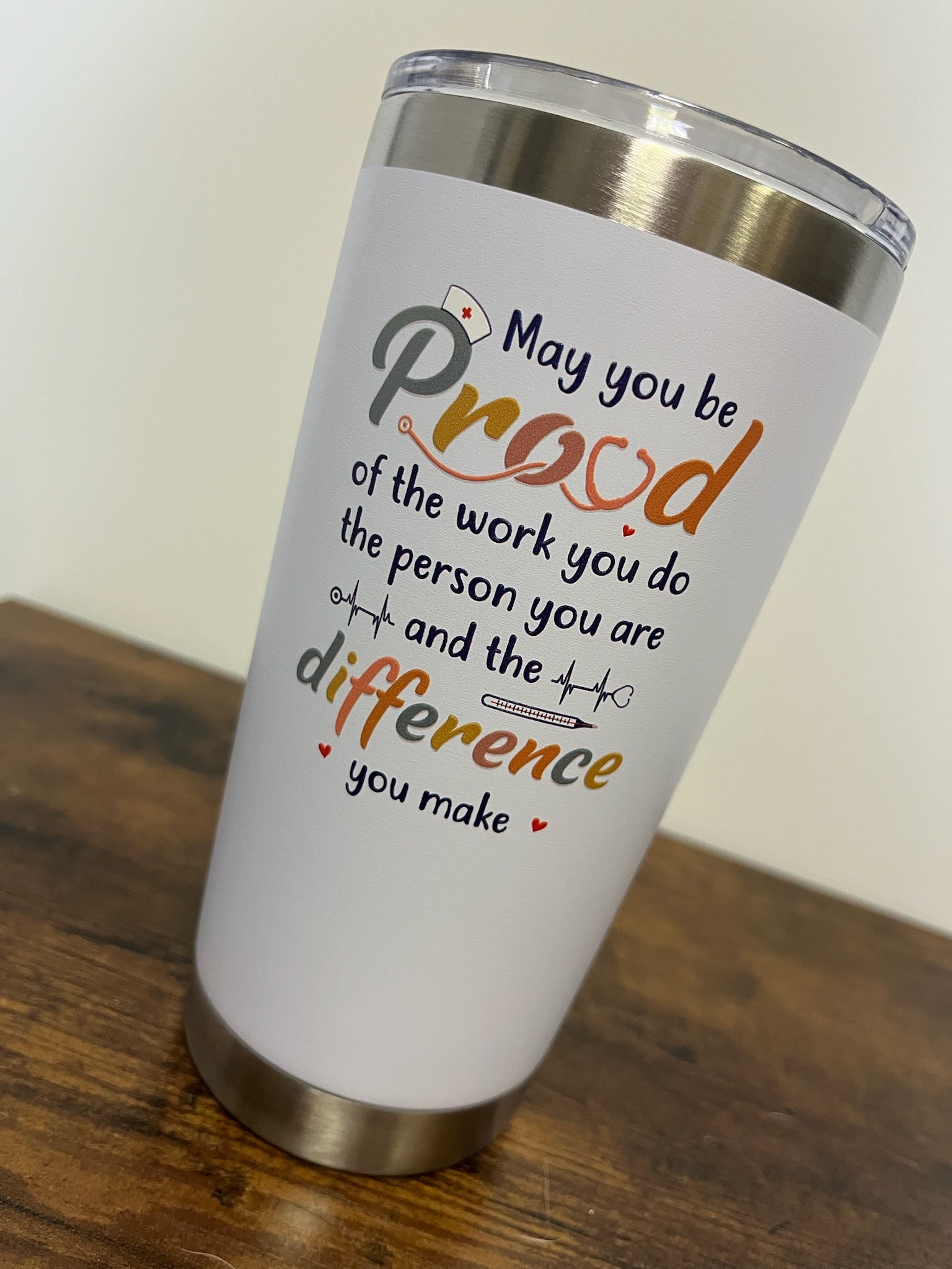 New Nurse Tumbler With Lid