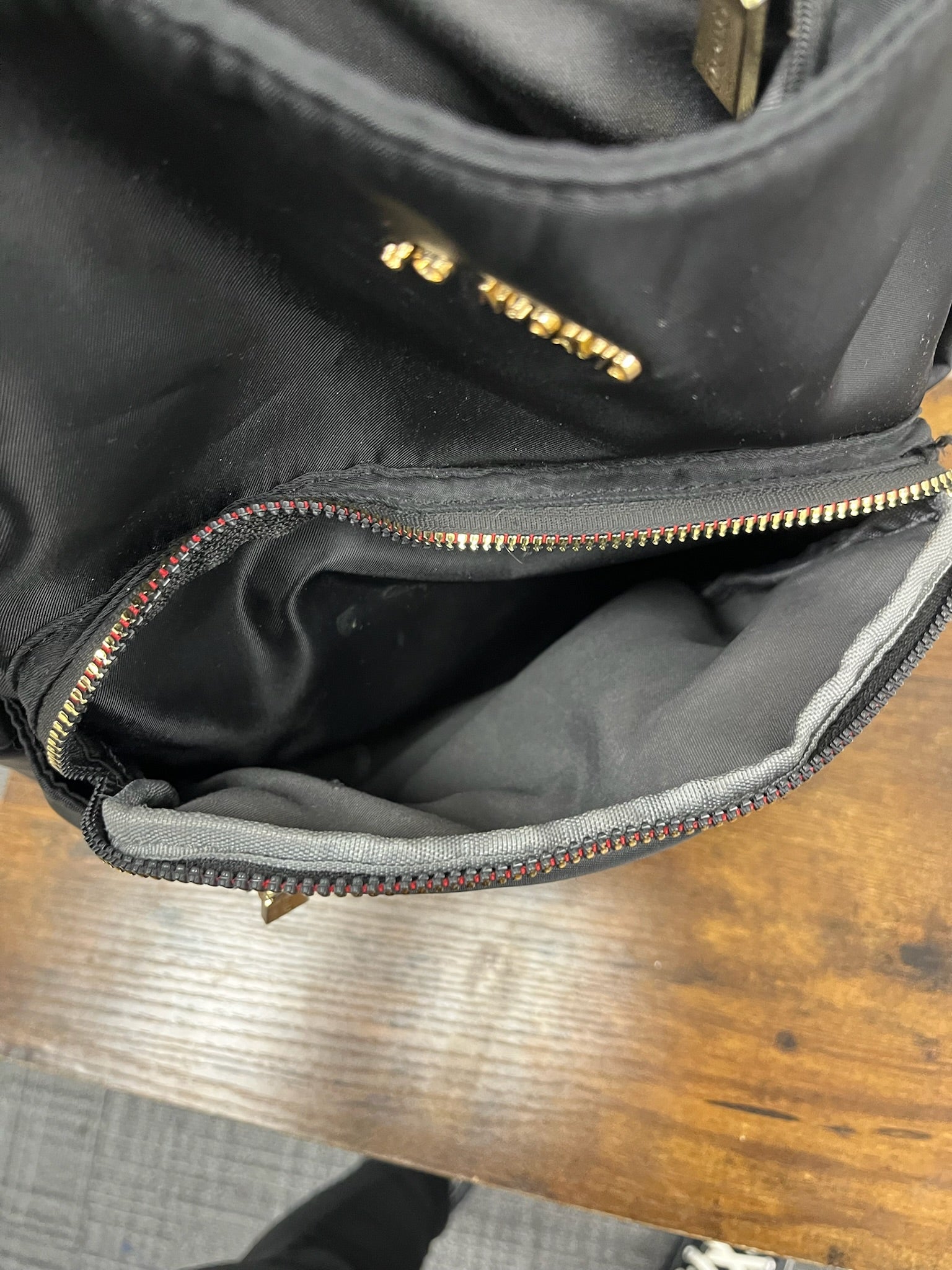 Used Black Backpack