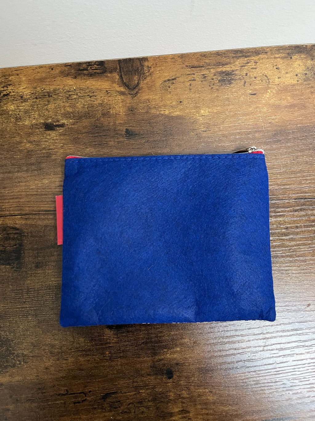Used Chevron Cosmetic Pouch