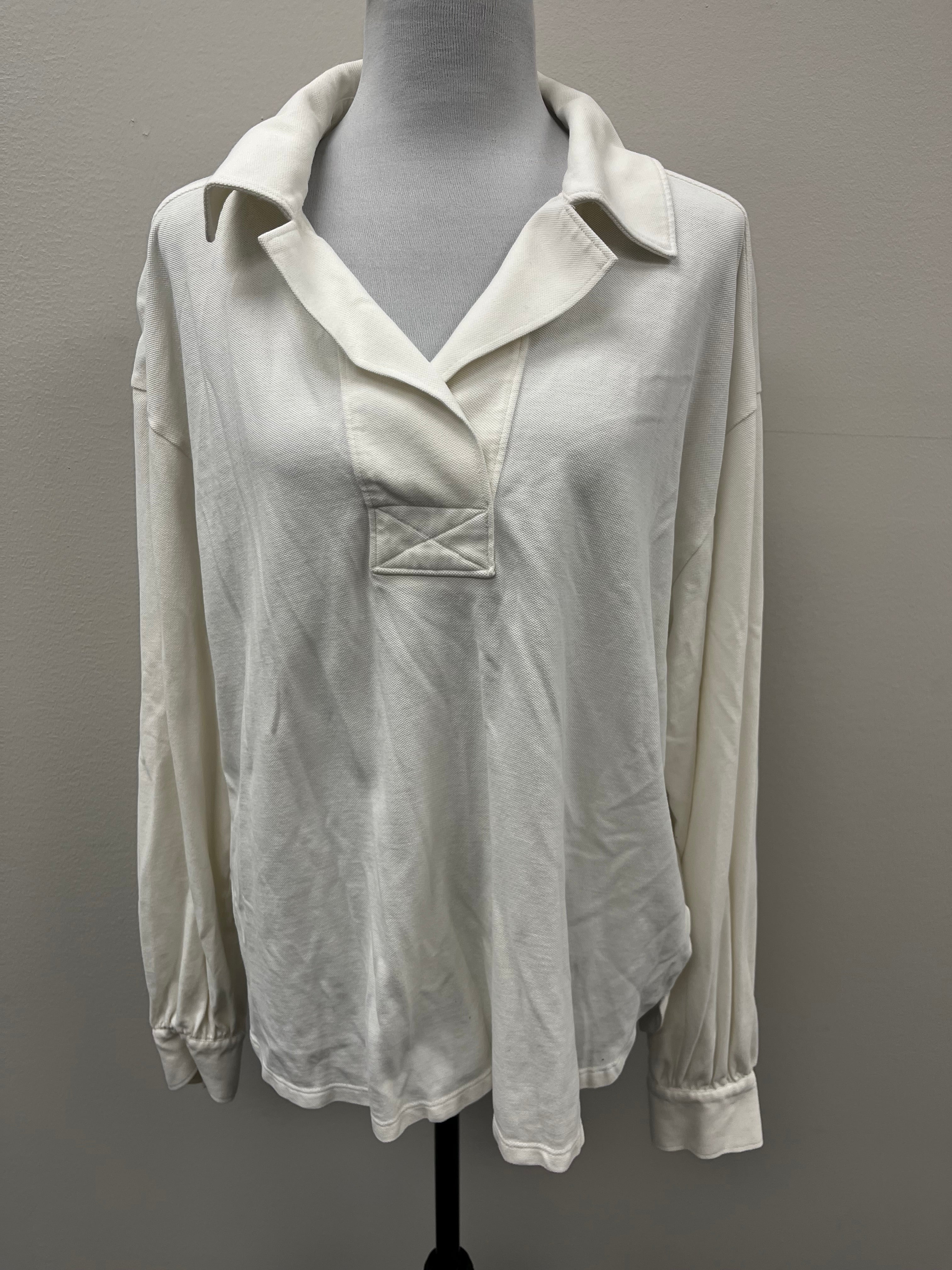 Used Women’s Cream White Polo Shirt