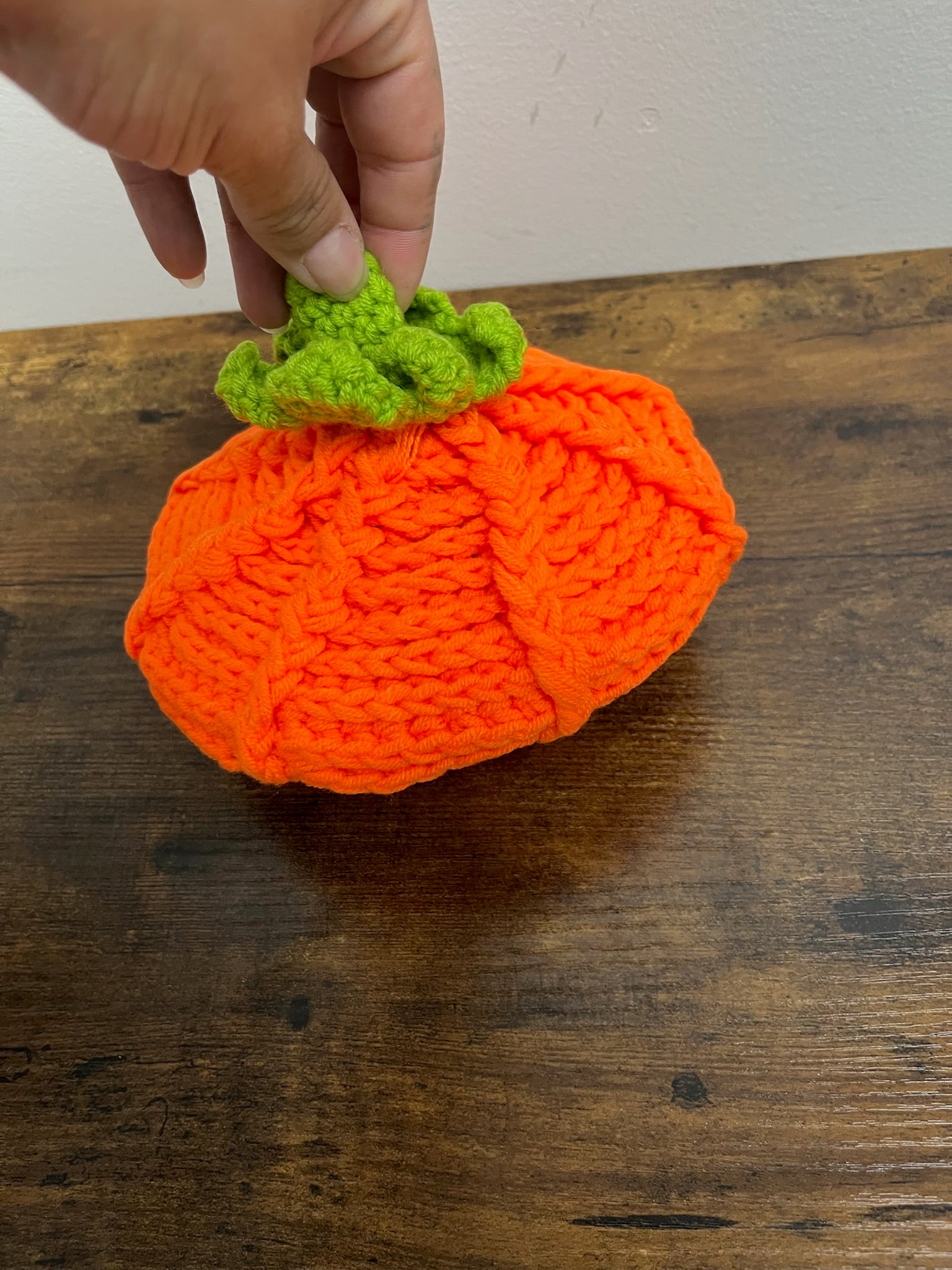 New Infant Knitted Pumpkin Beanie