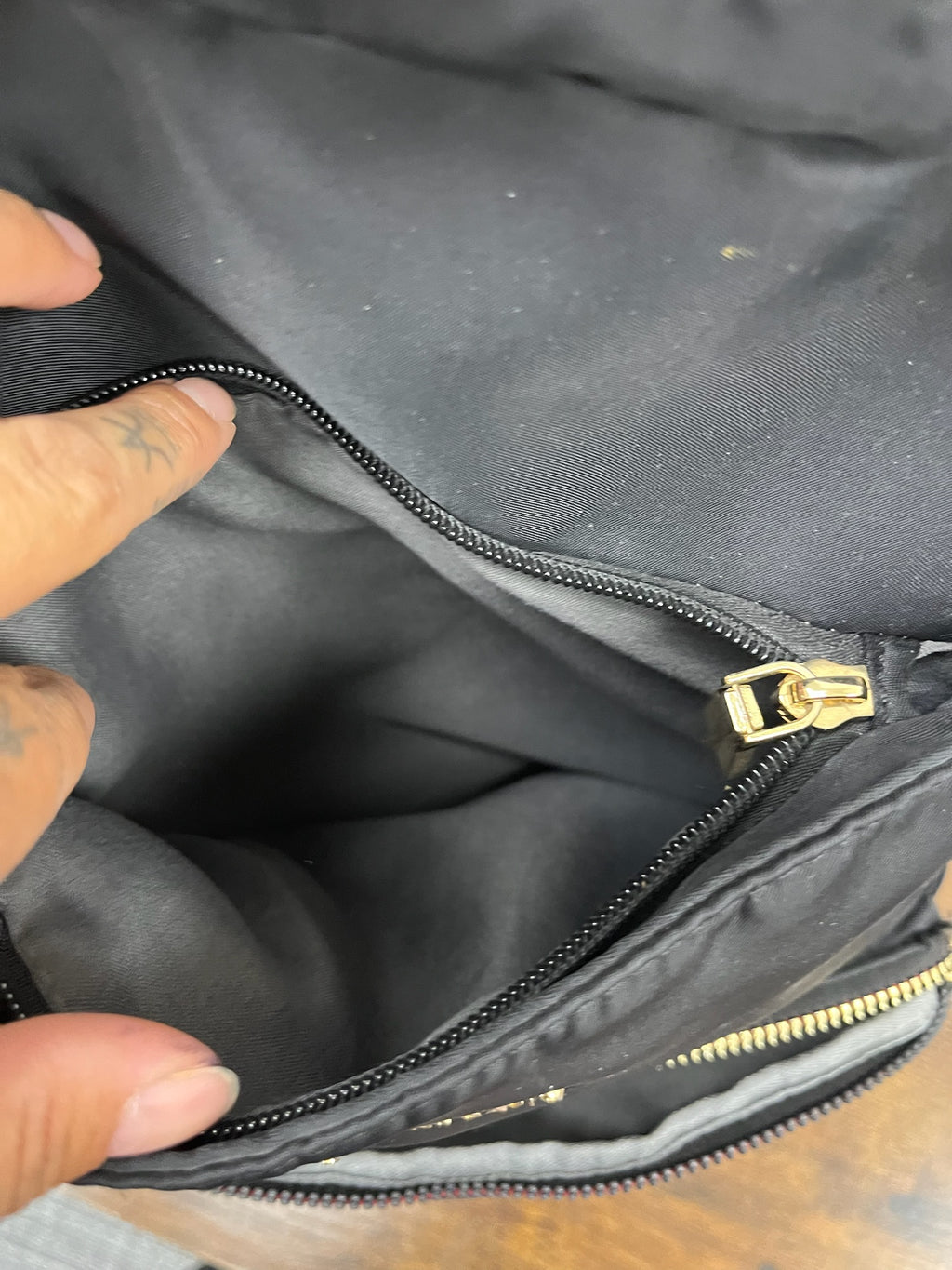 Used Black Backpack