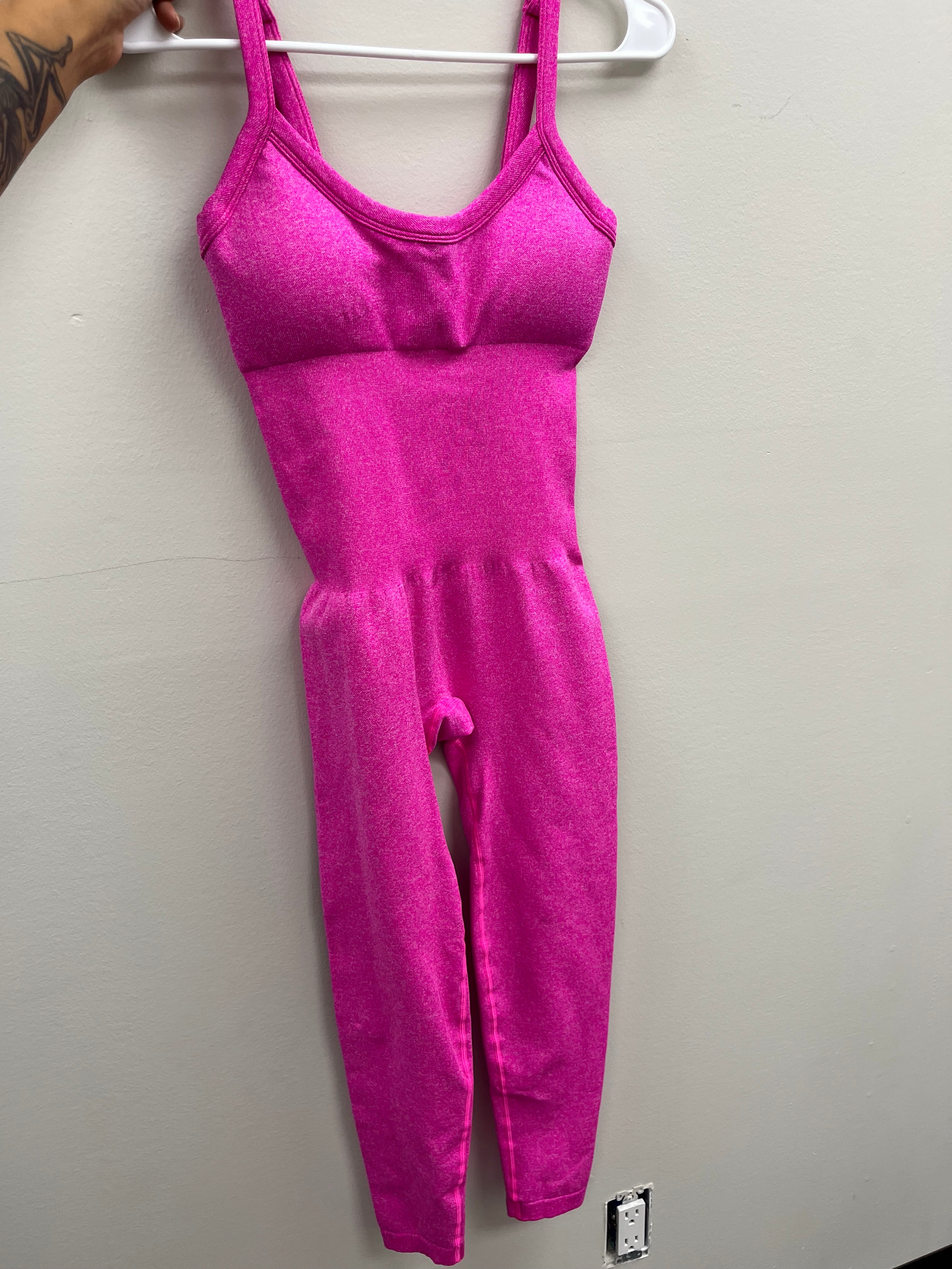Used Women’s Pink Athletic Bodysuit