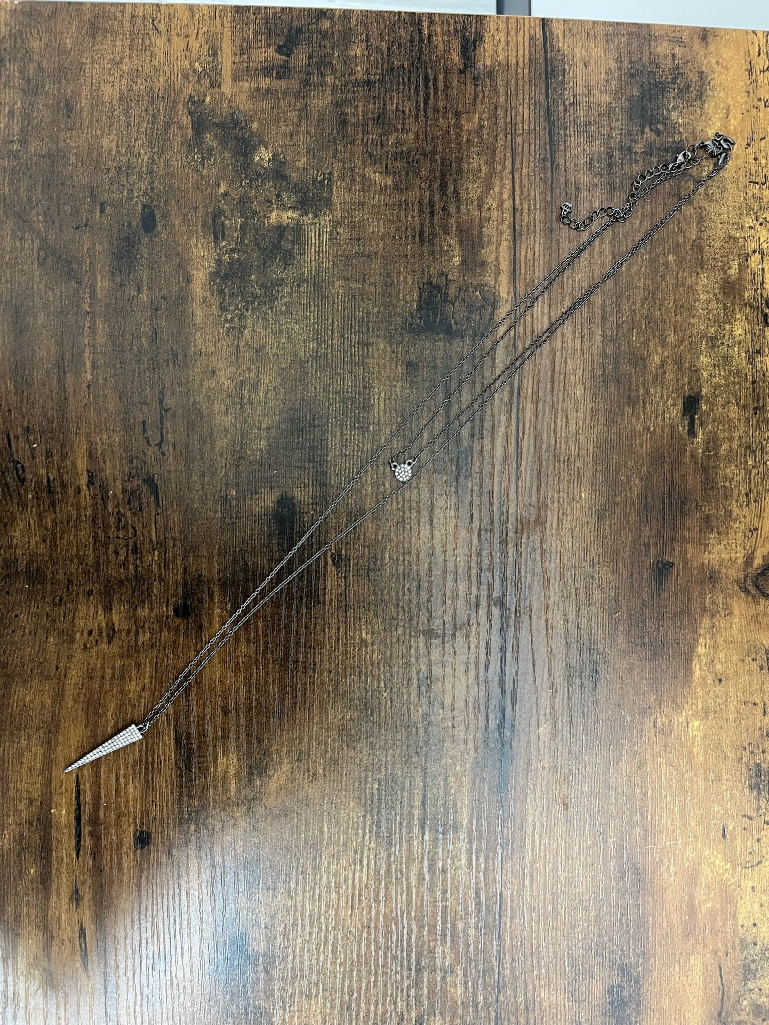 Used Black Layered Necklace