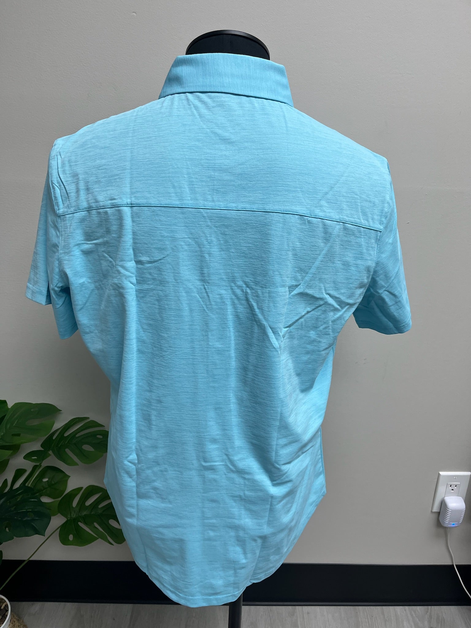 New Men’s Blue Button Up Shirt