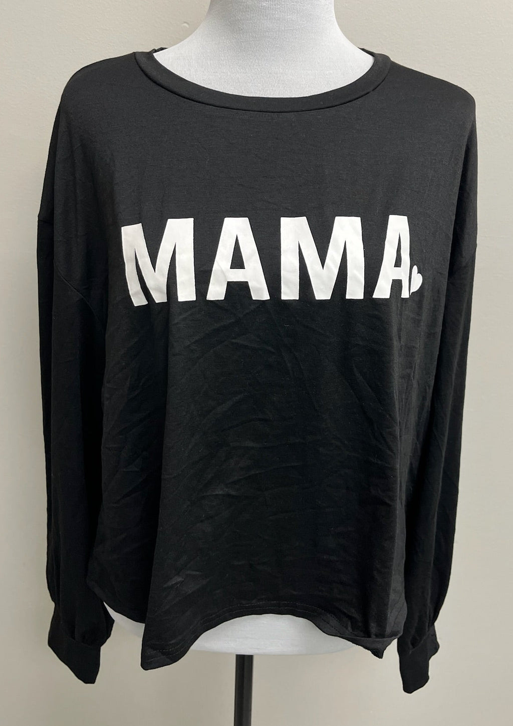 Women’s Black Mama Long Sleeve Shirt
