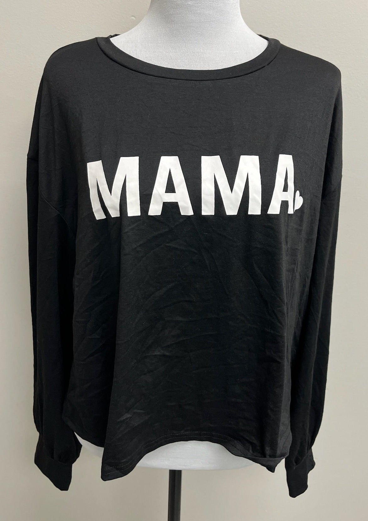 Women’s Black Mama Long Sleeve Shirt