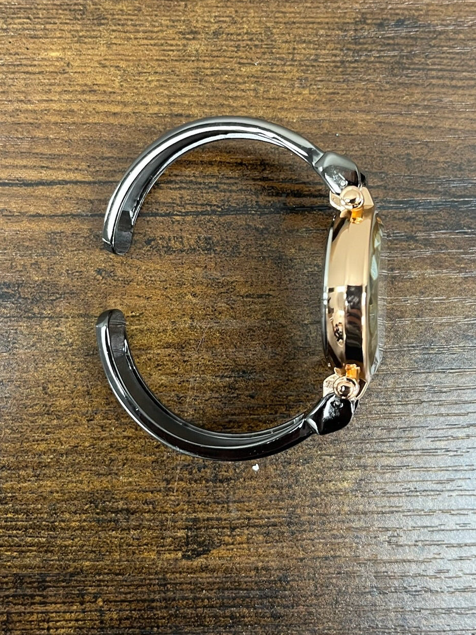 New Black Eikon Bangle Cuff Watch