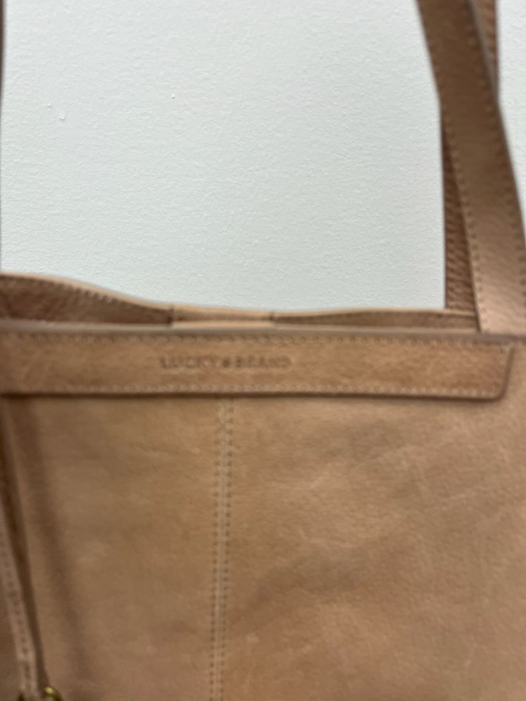 Used Two Piece Beige Tan Purse & Wallet Set