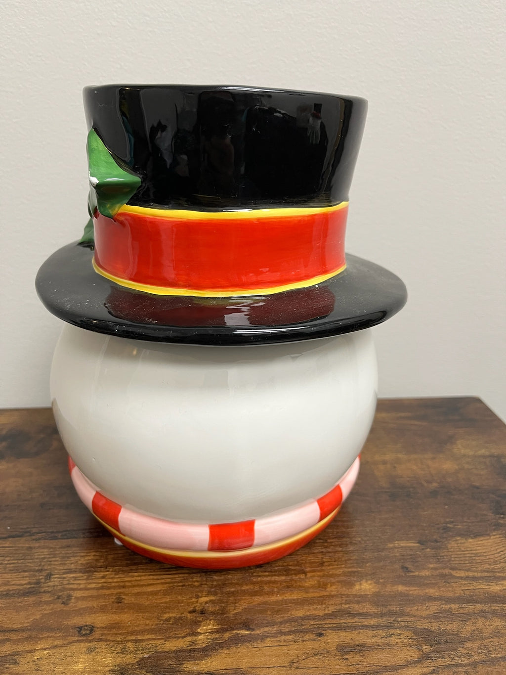 Ceramic Christmas Snowman Cookie Jar