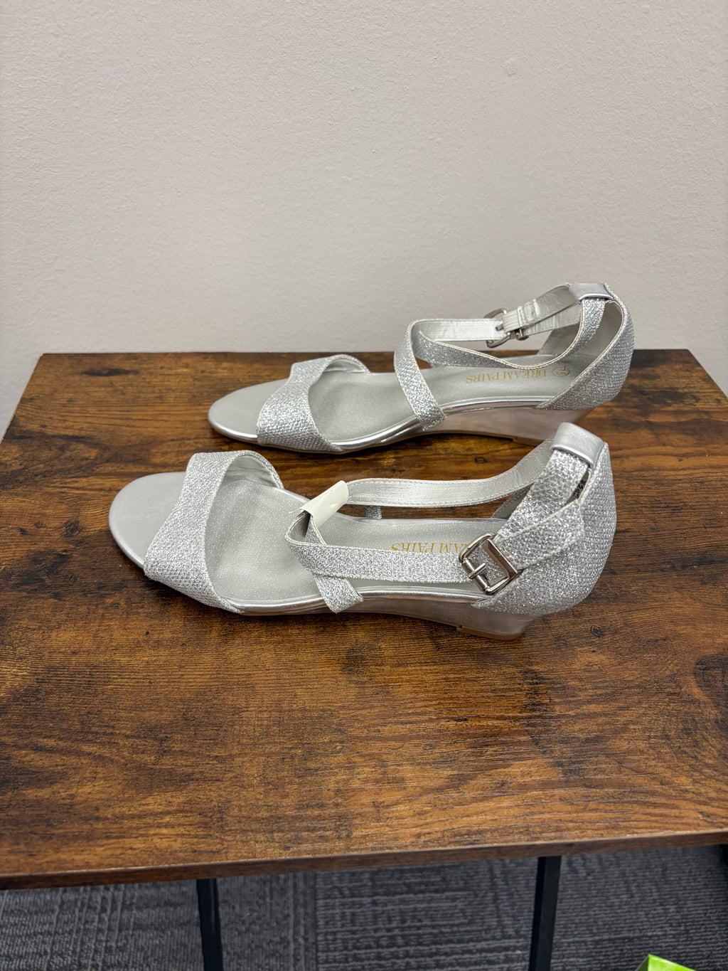 New Women’s Silver Sparkly Heels