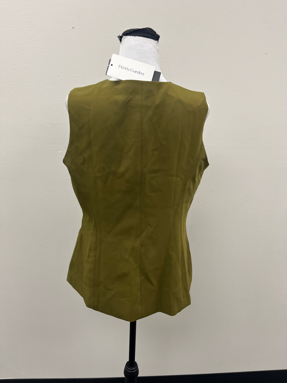 New Women’s Green Zip up Vest