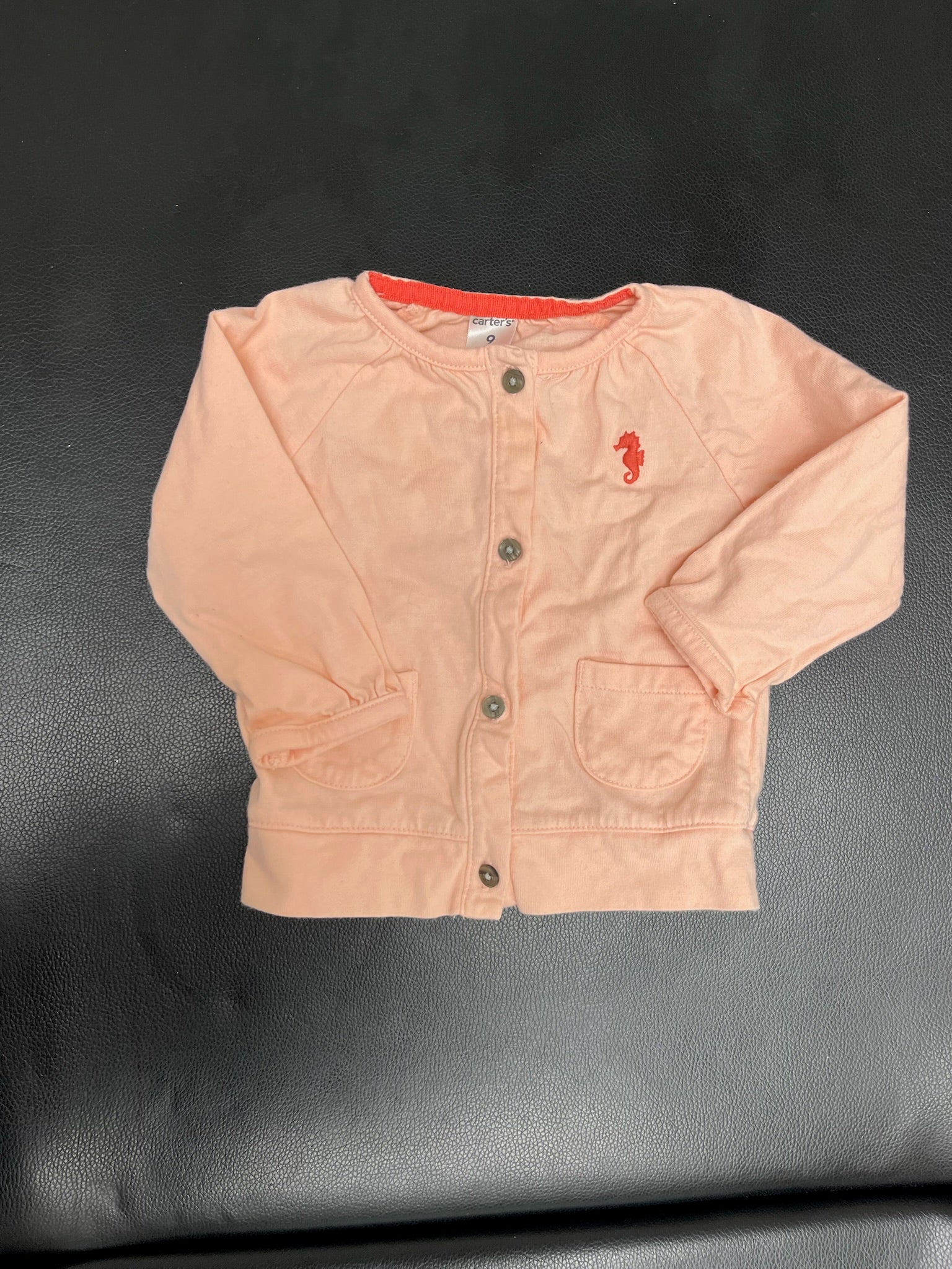 Girls Pink Button Up